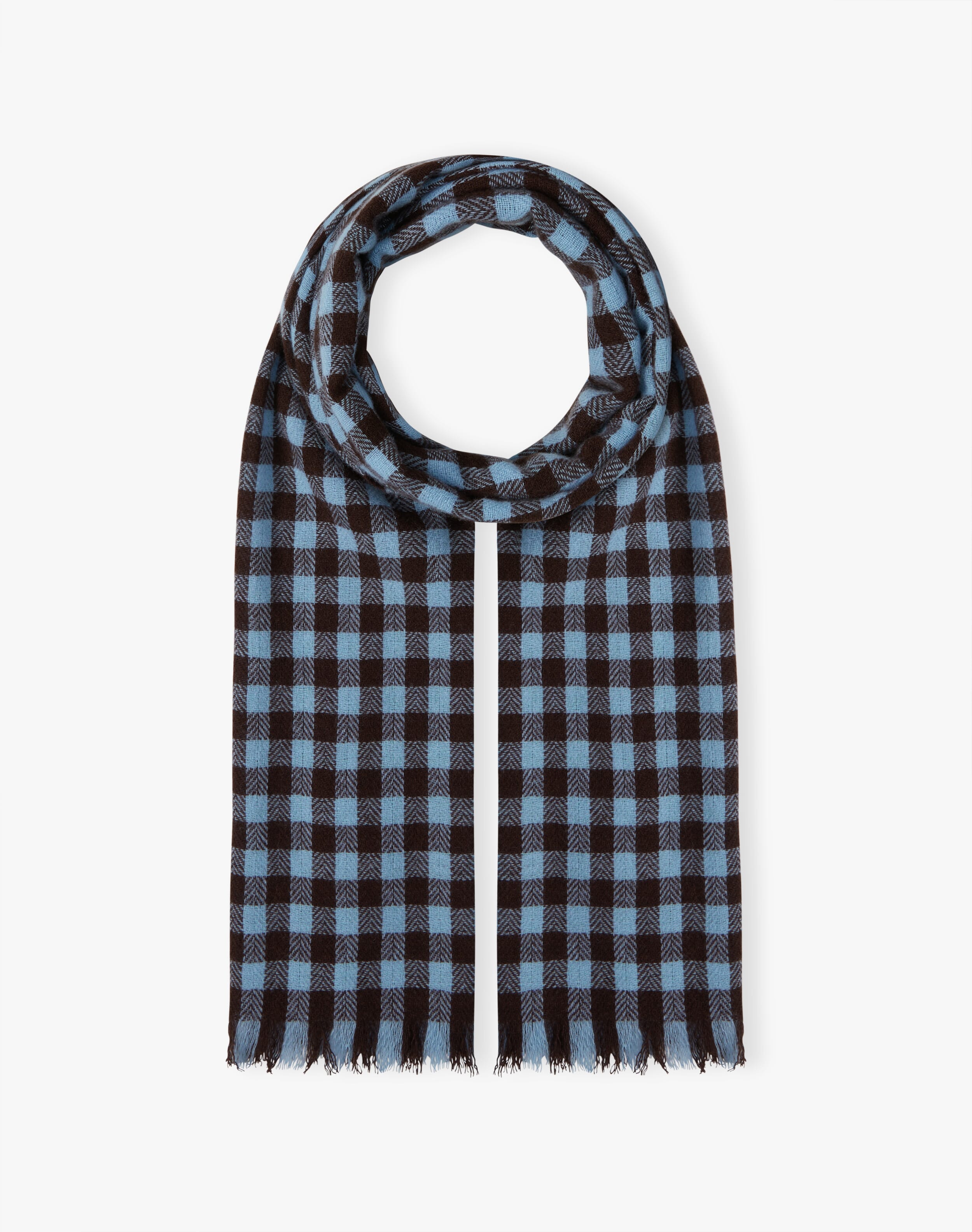 Cashmere Gingham Stole