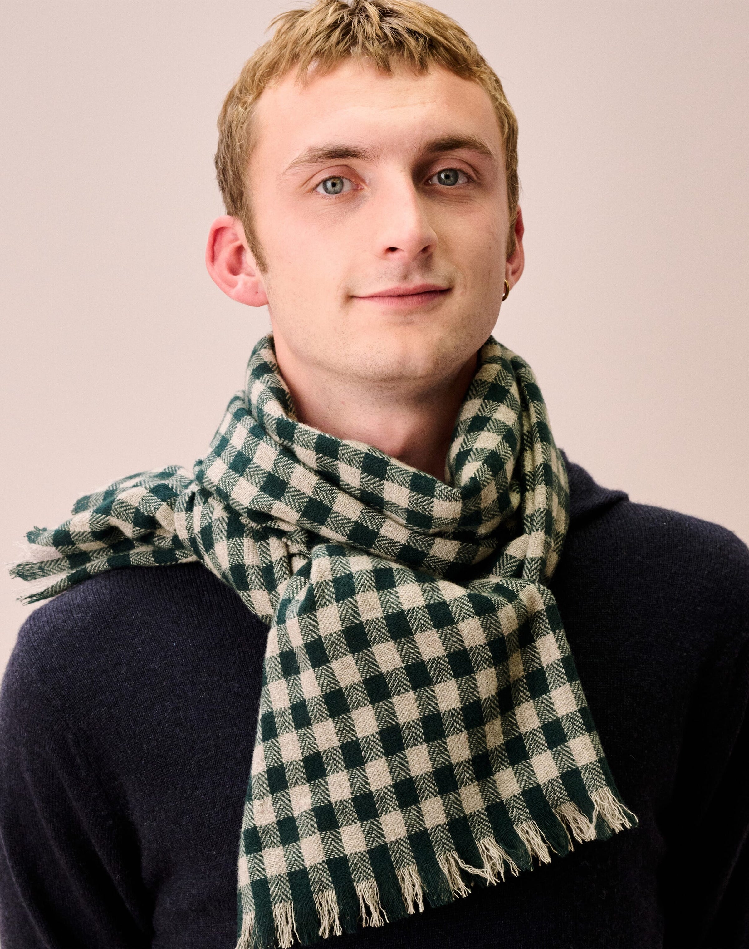 Cashmere Gingham Stole