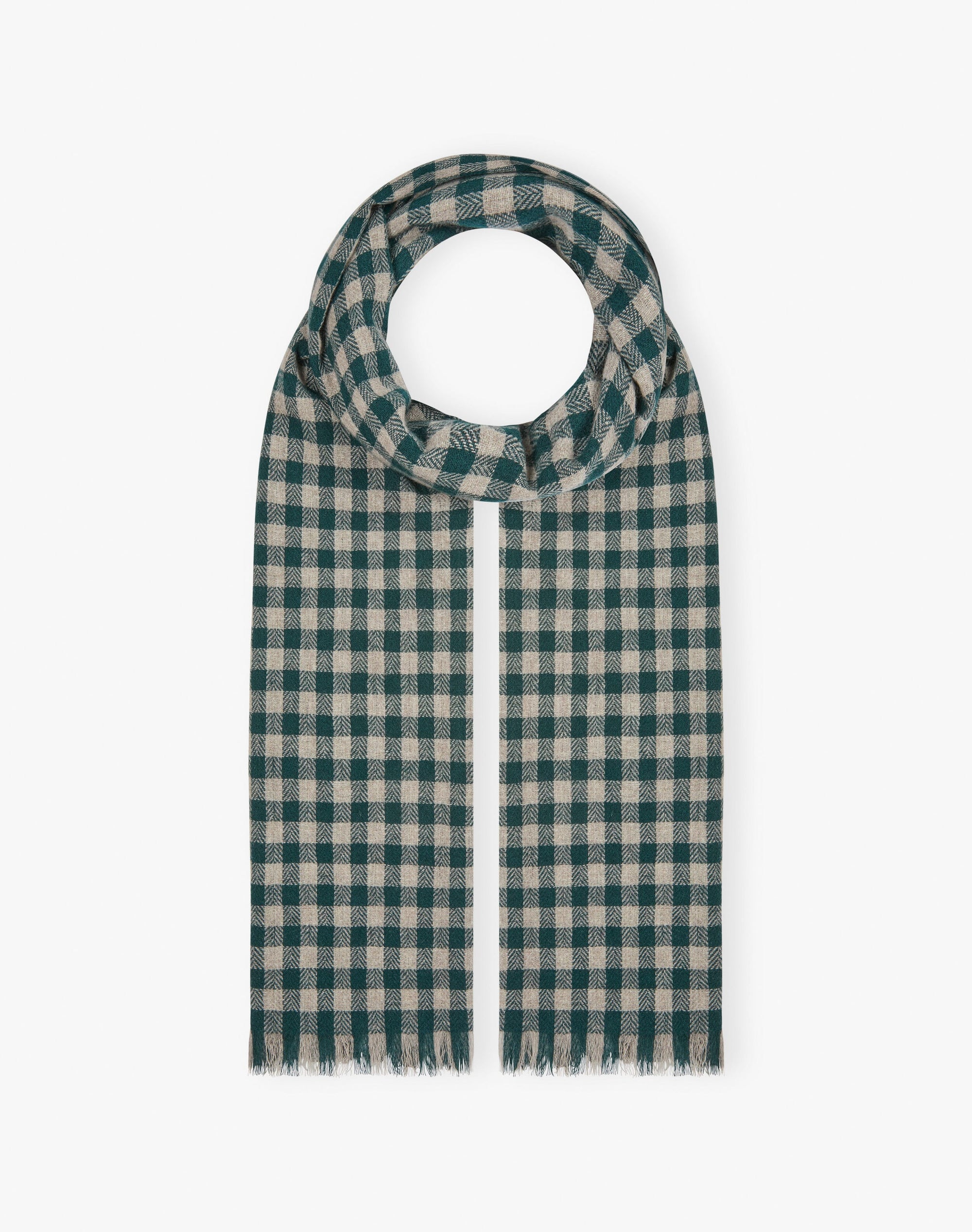 Cashmere Gingham Stole