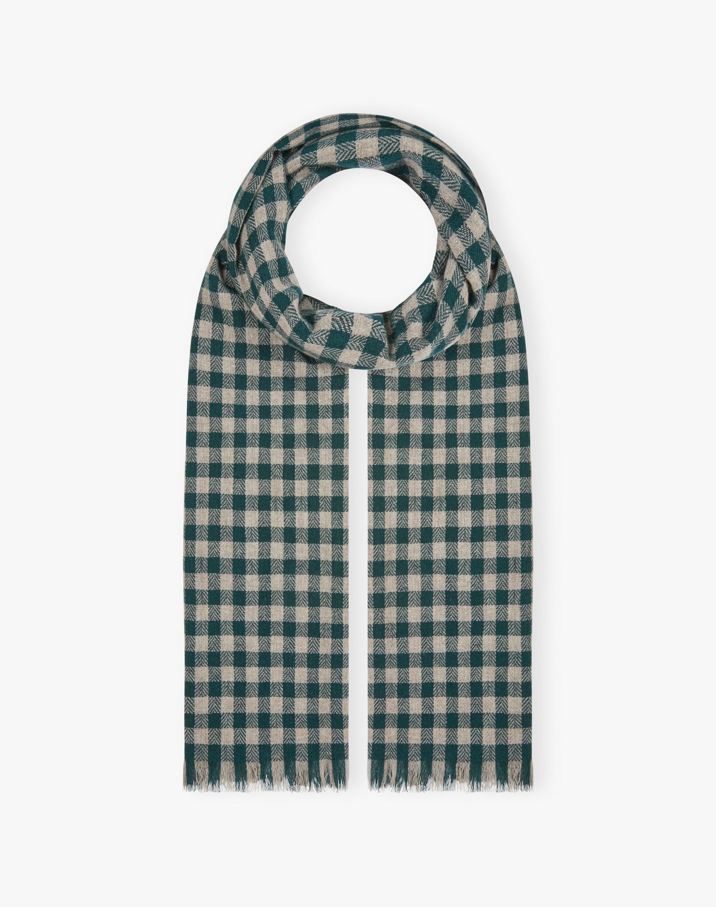 Cashmere Gingham Stole