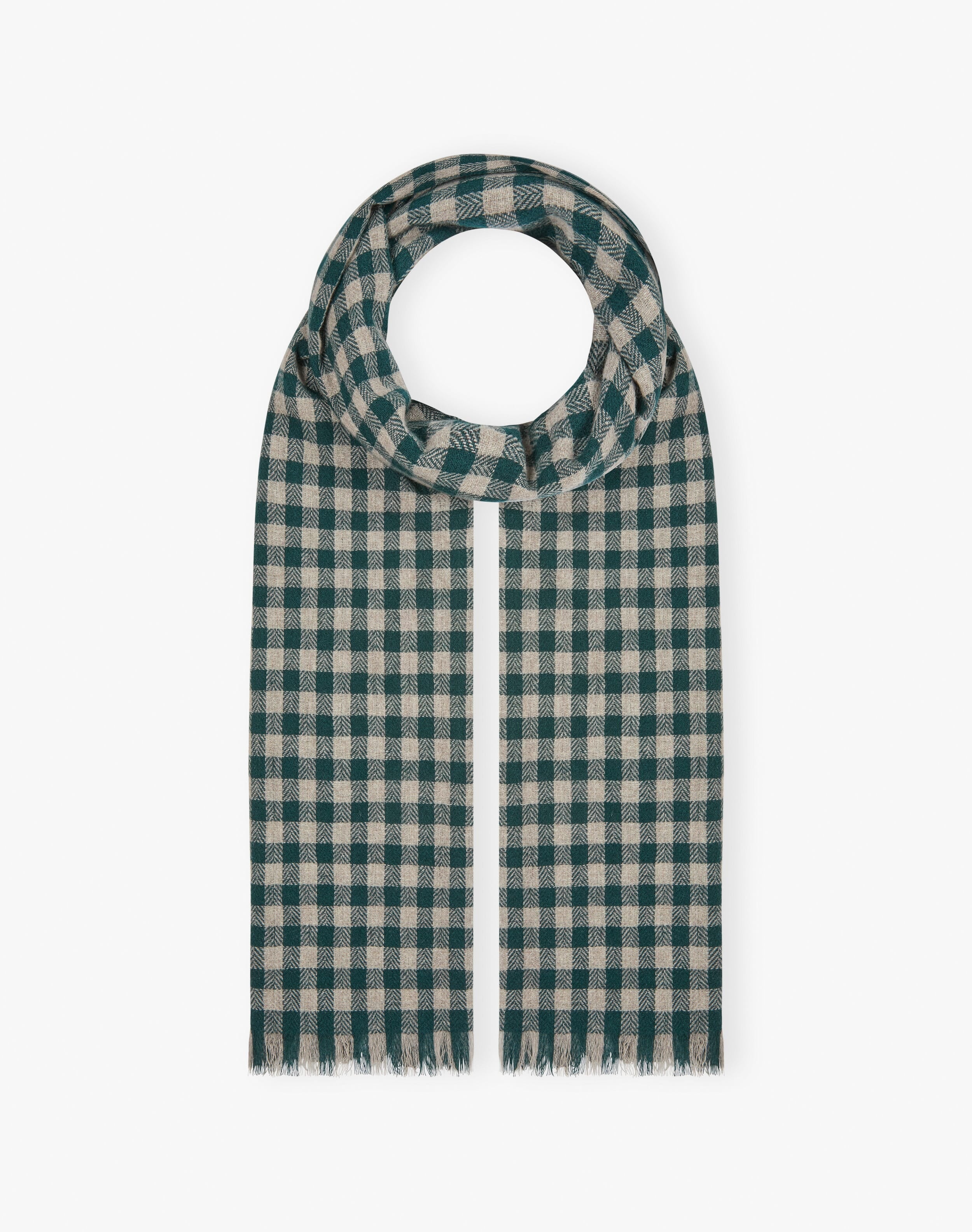 Cashmere Gingham Stole