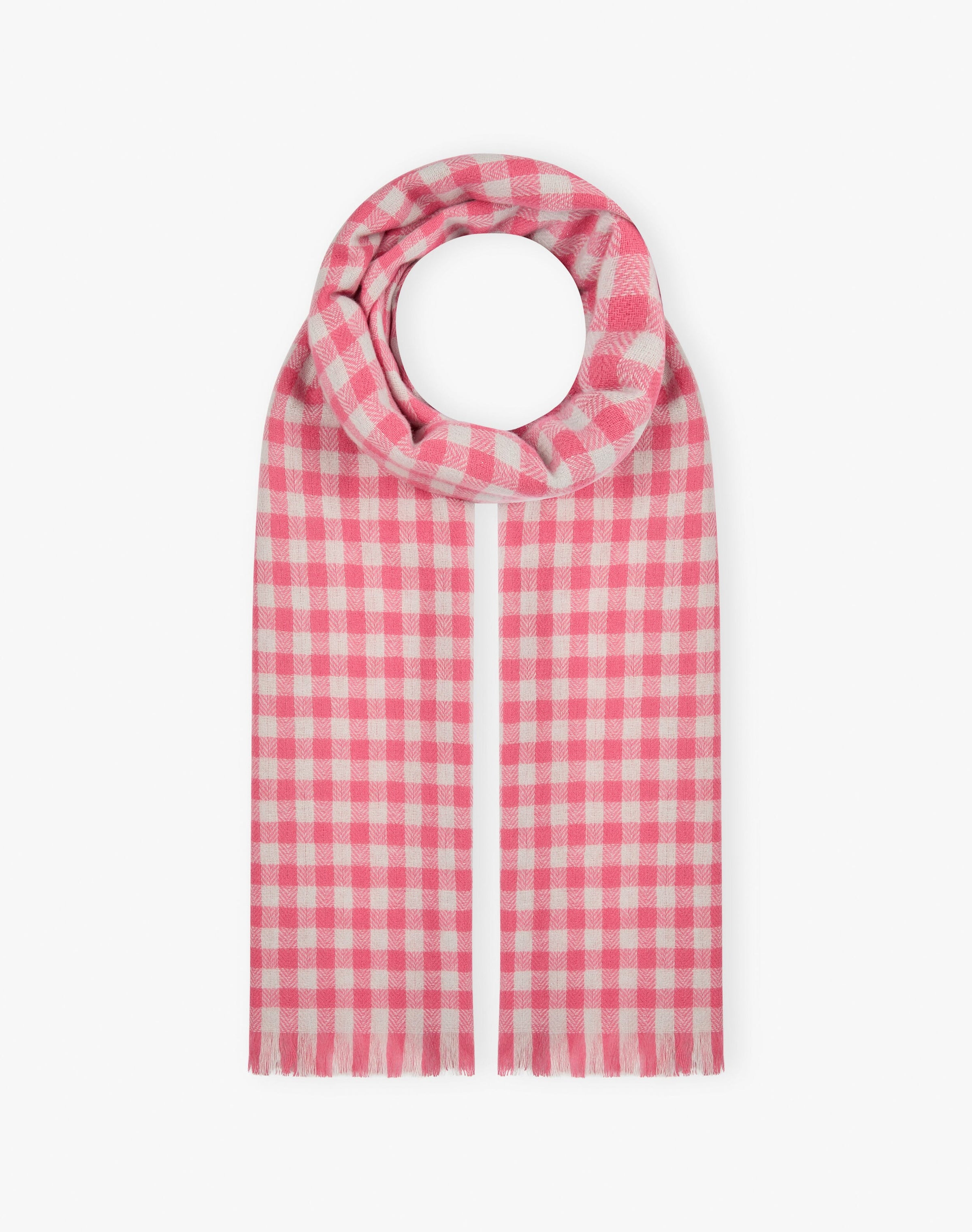 Cashmere Gingham Stole