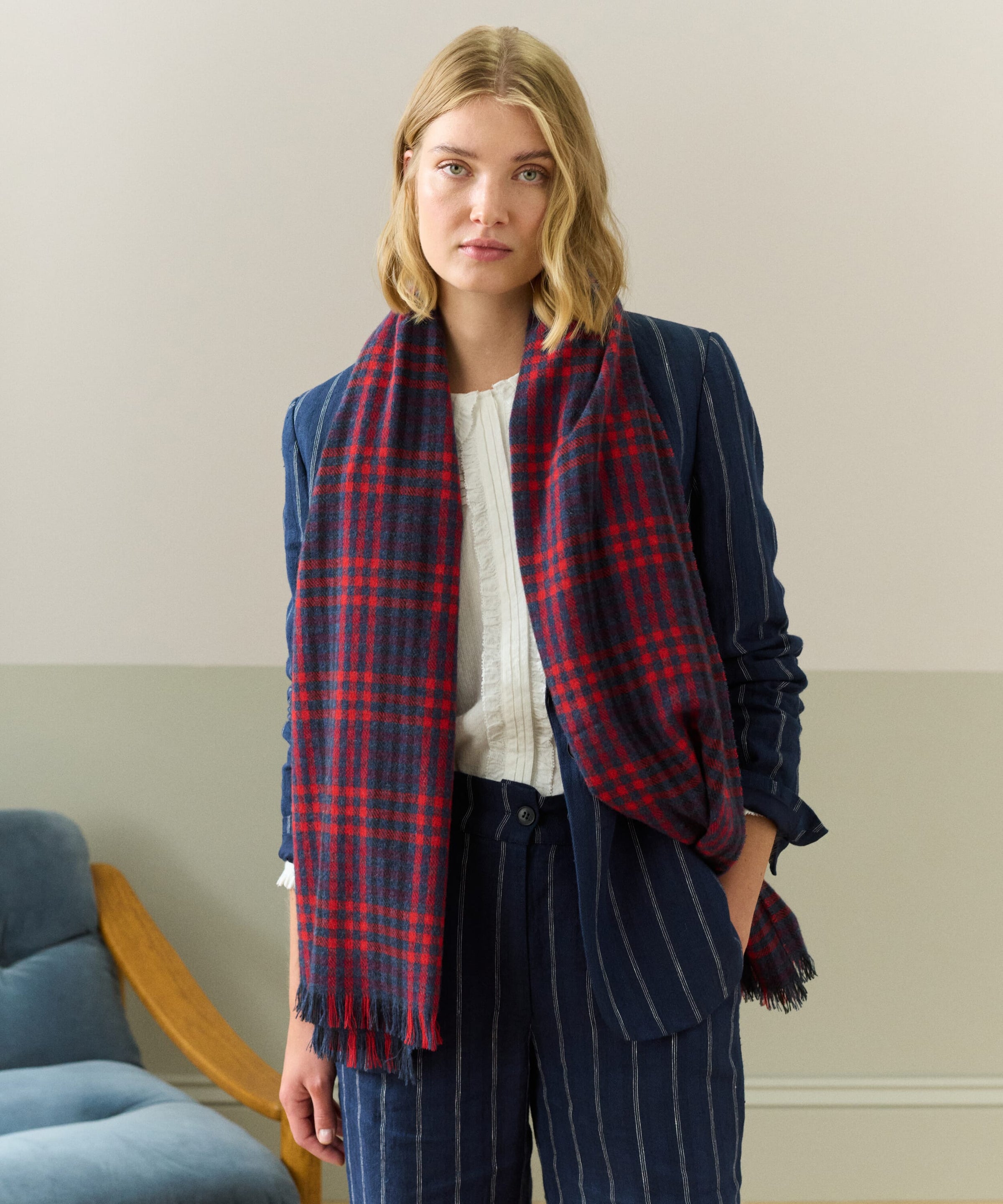 Cashmere Checked Chartouche