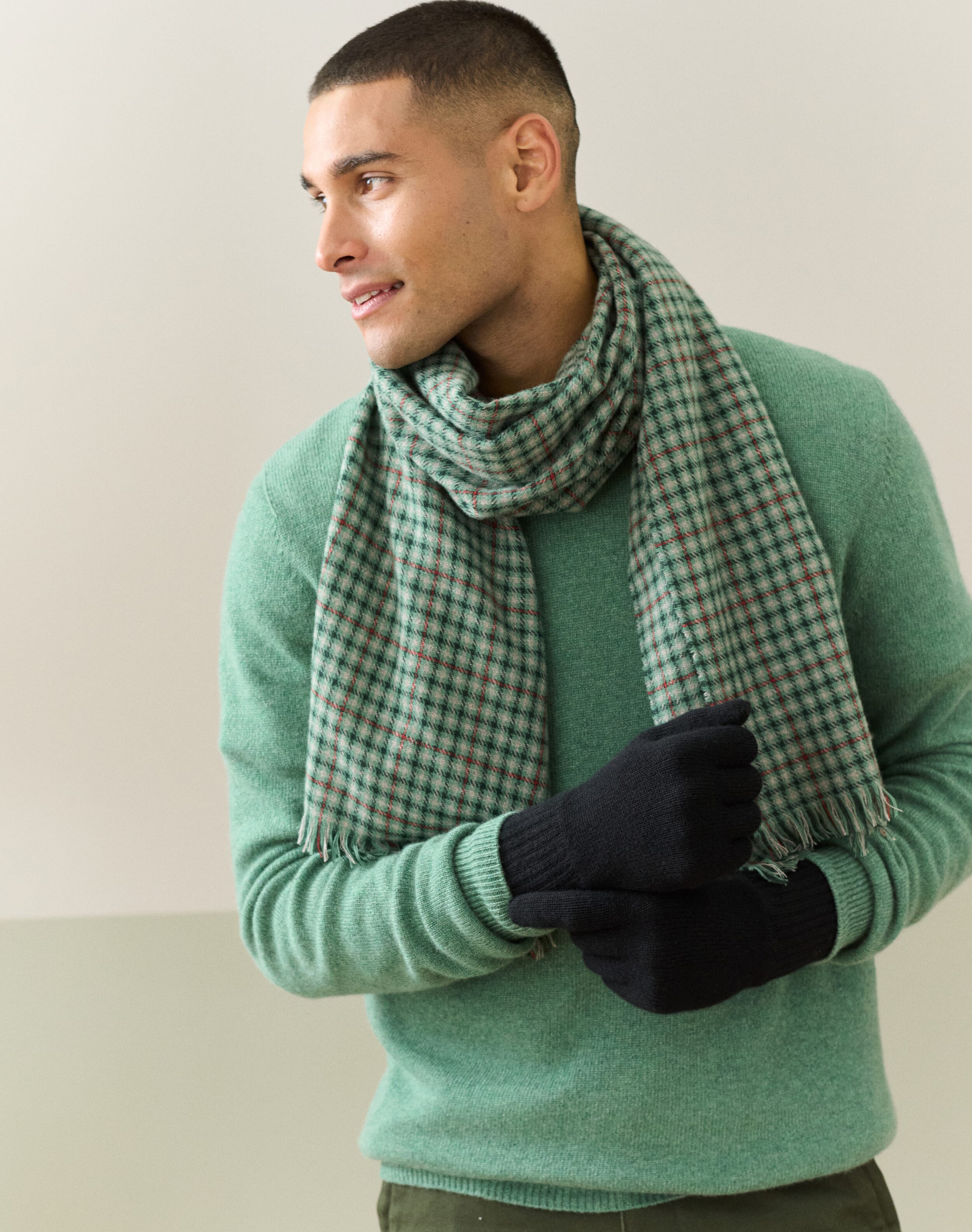 Cashmere Checked Chartouche