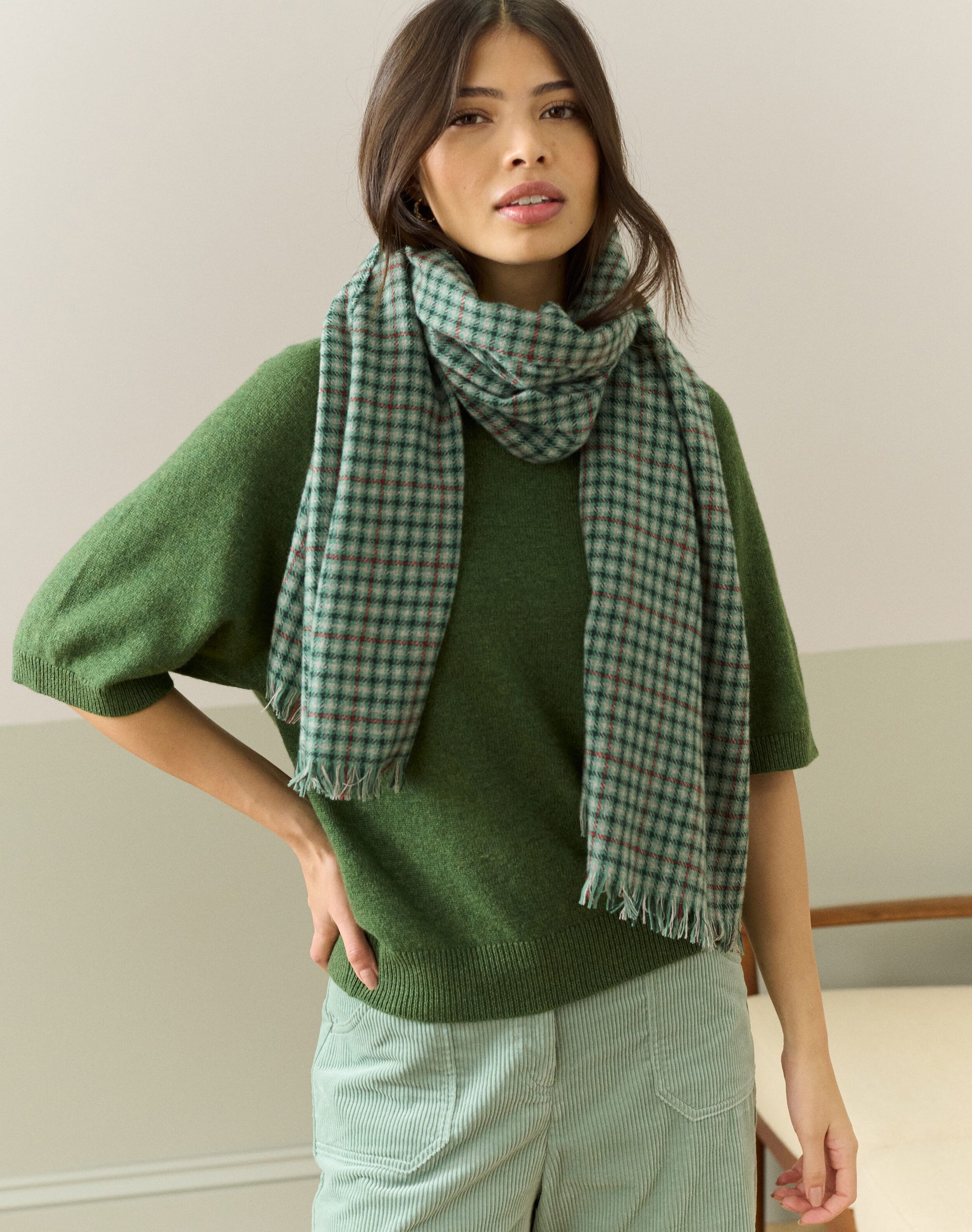 Cashmere Checked Chartouche