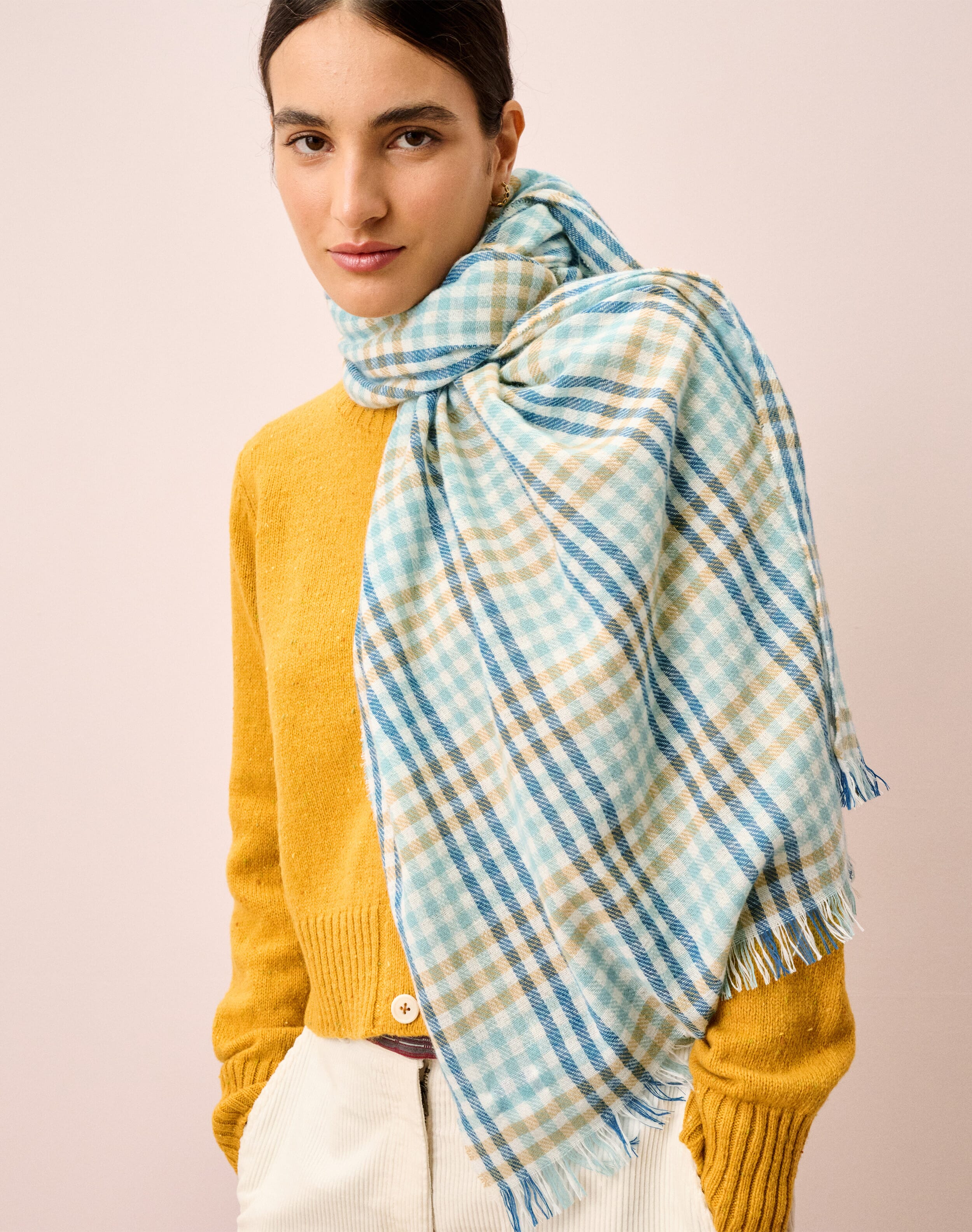 Cashmere Checked Chartouche