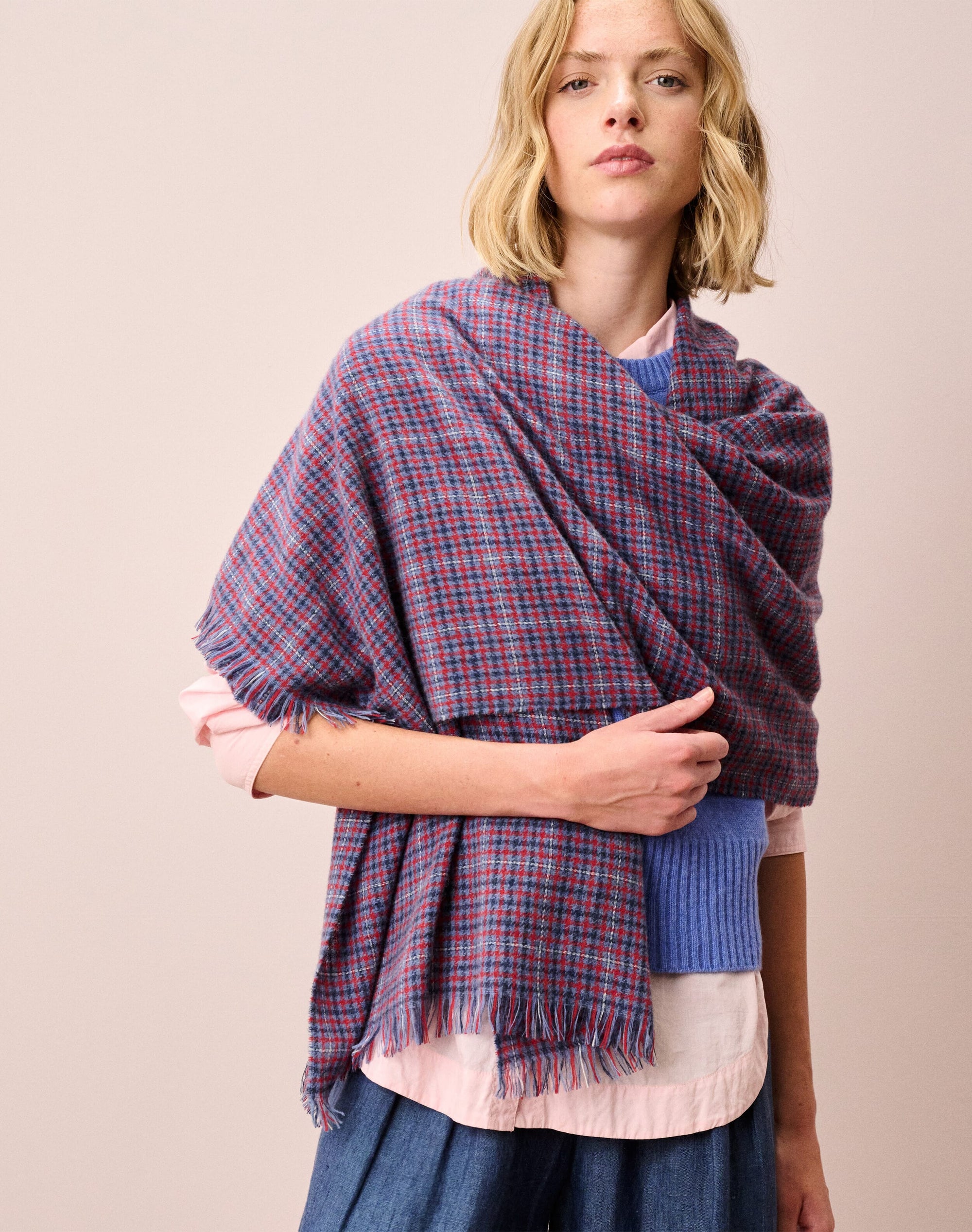 Cashmere Checked Chartouche