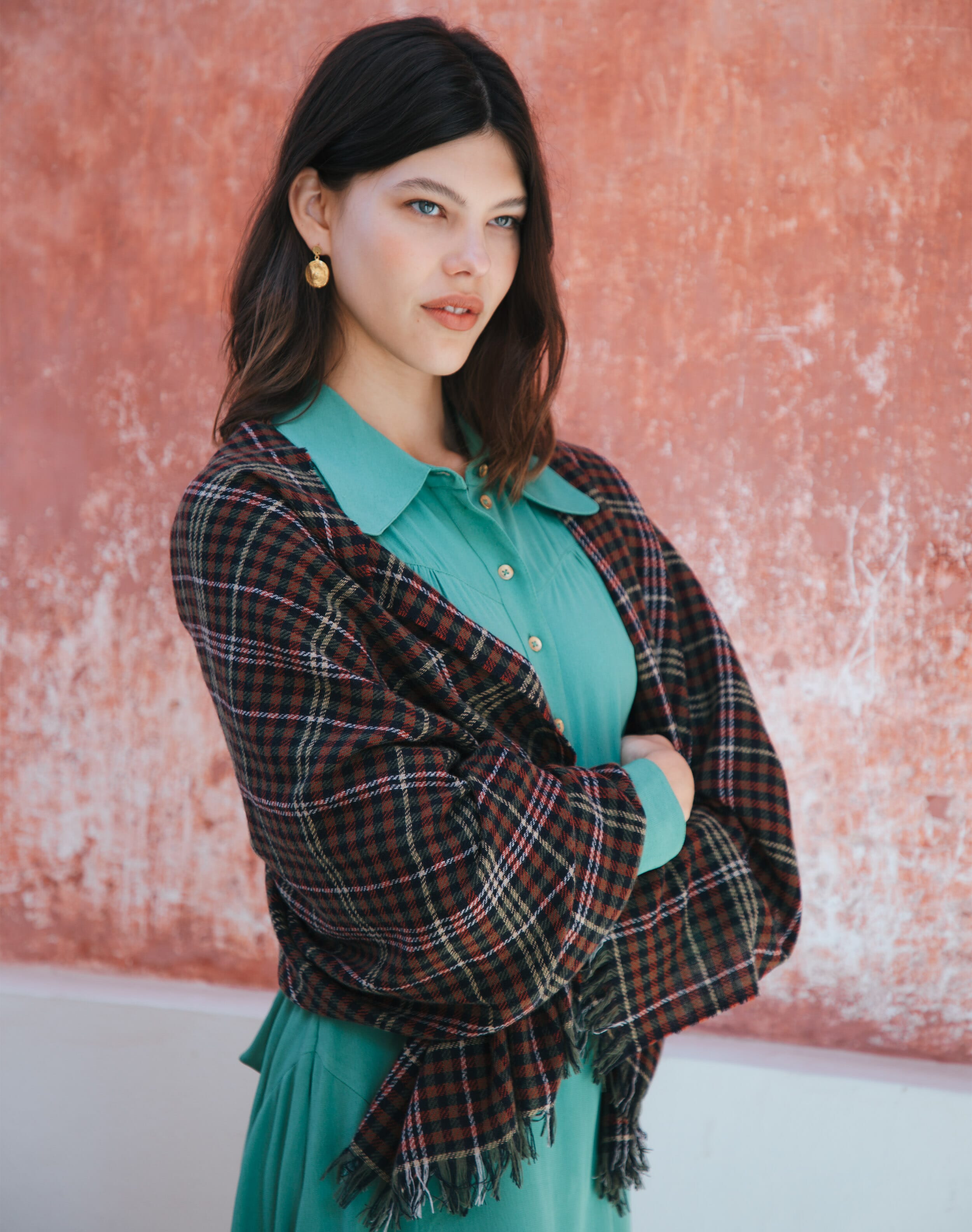 Cashmere Checked Chartouche