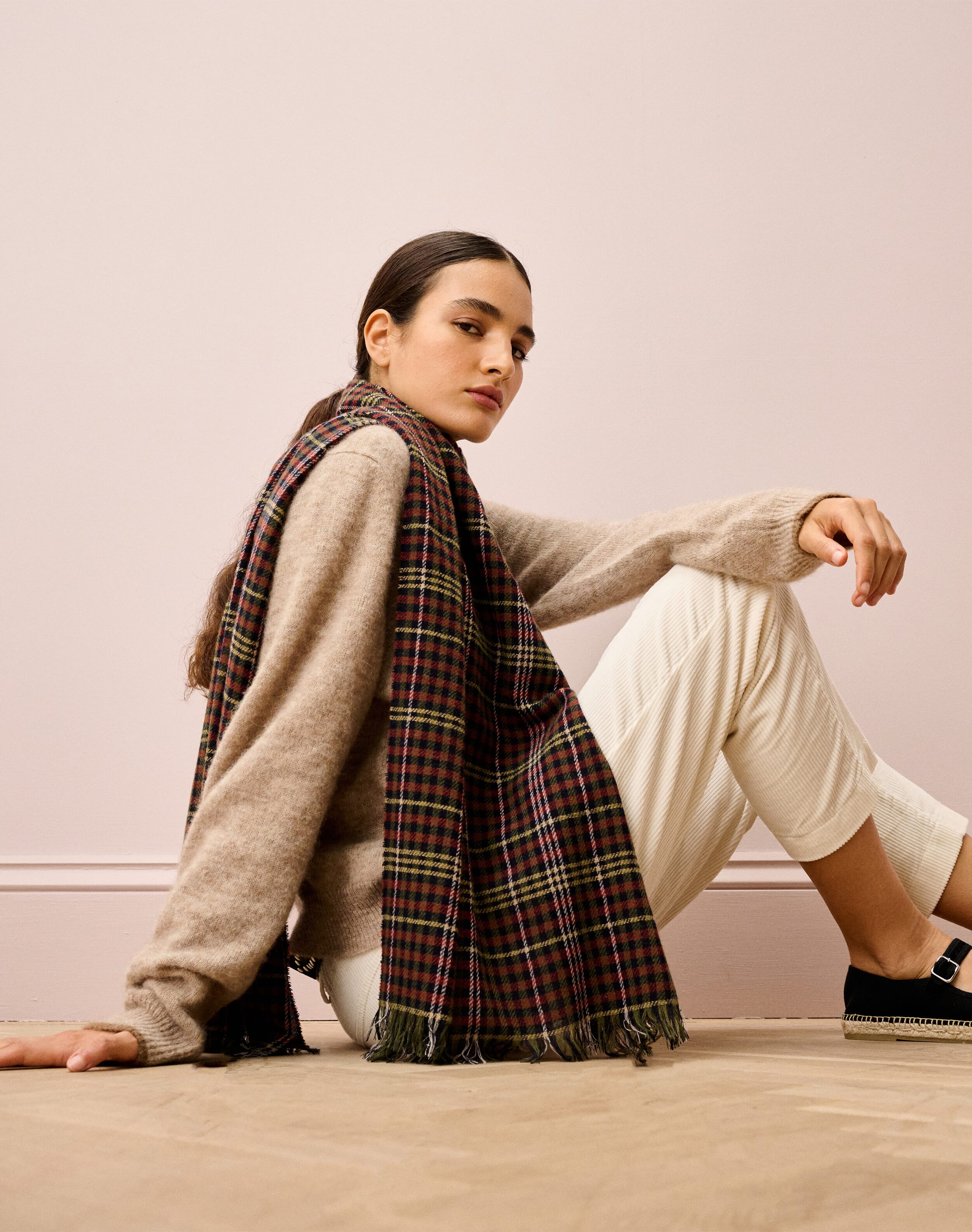 Cashmere Checked Chartouche