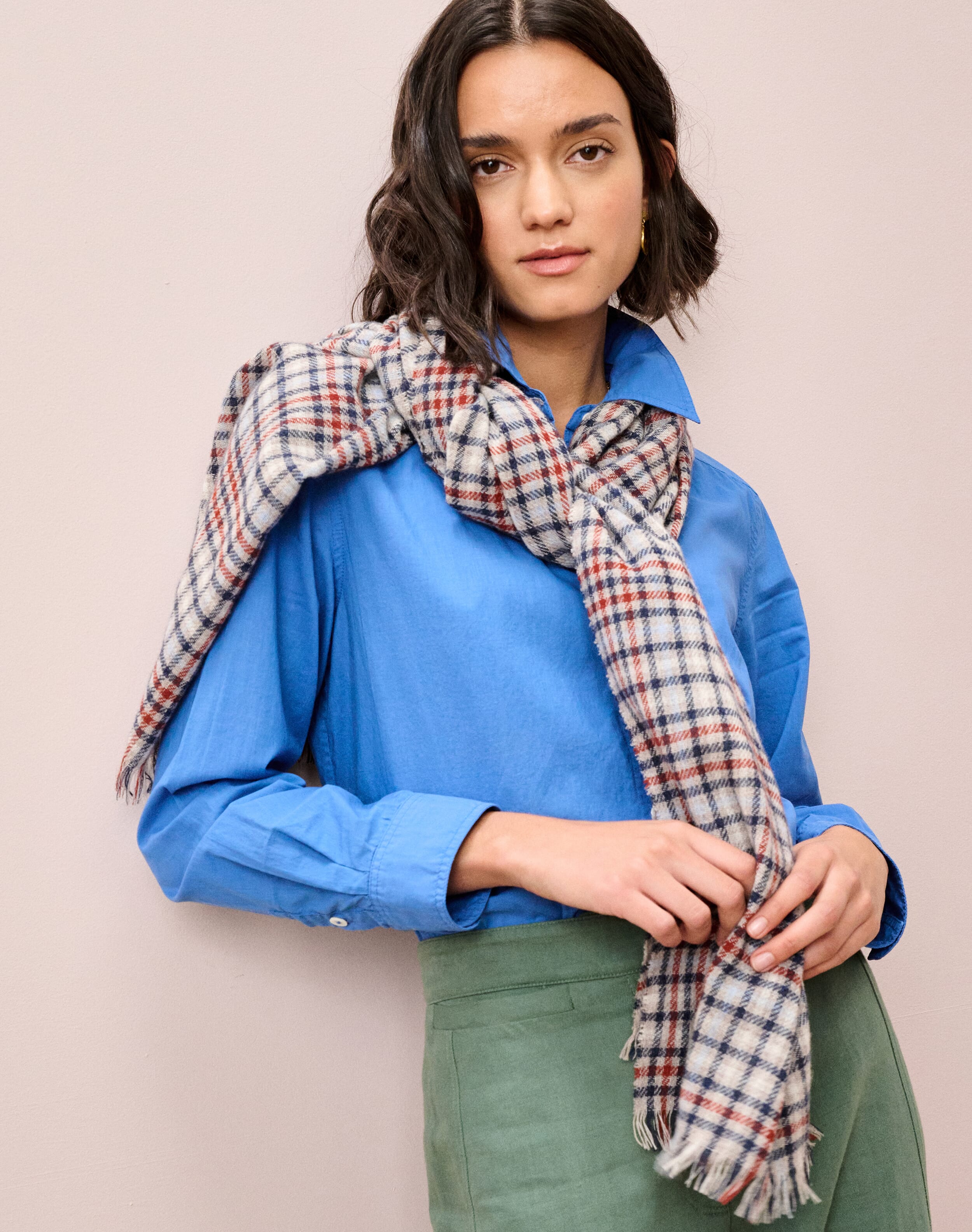 Cashmere Checked Chartouche