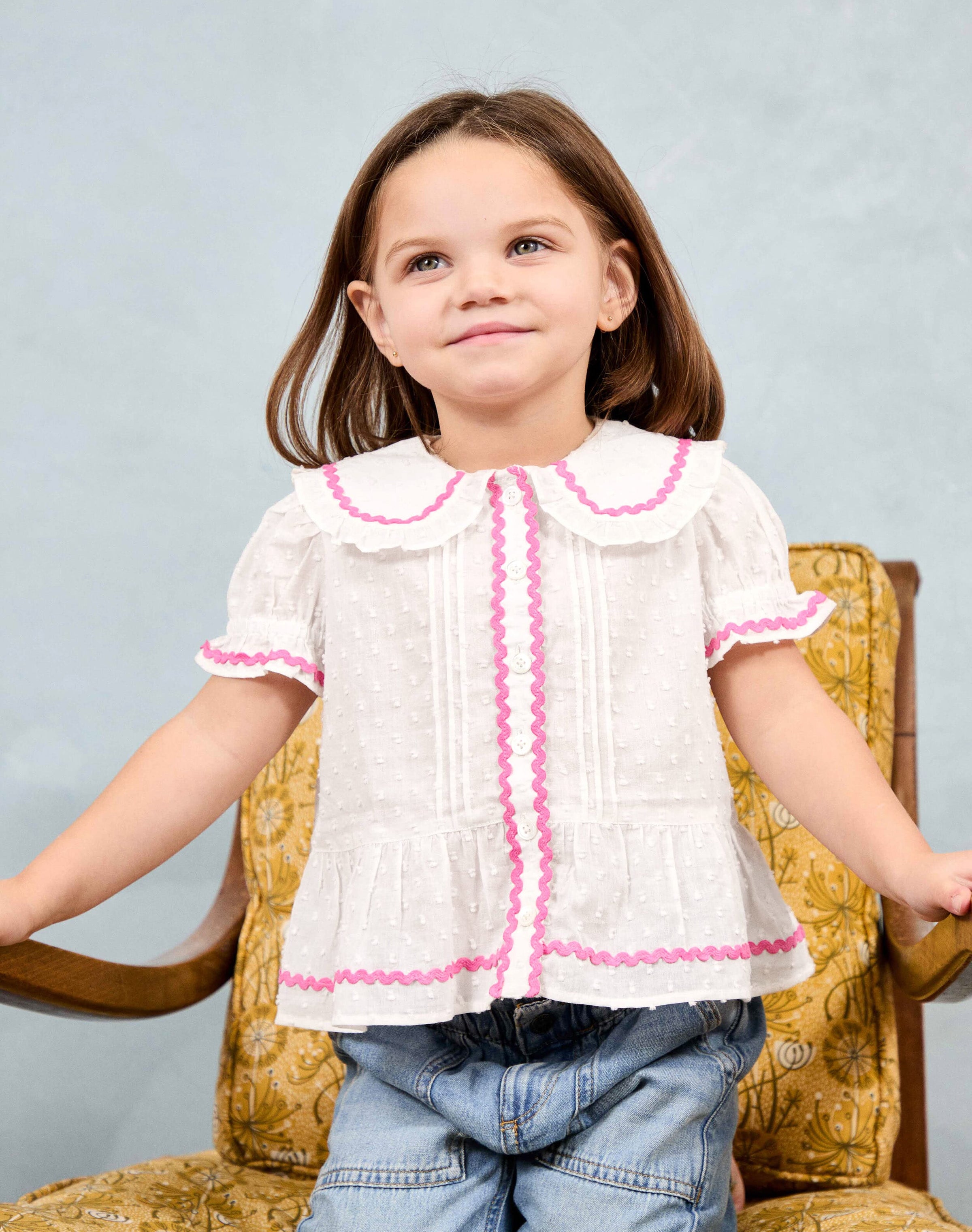 Organic Cotton Dobby Blouse