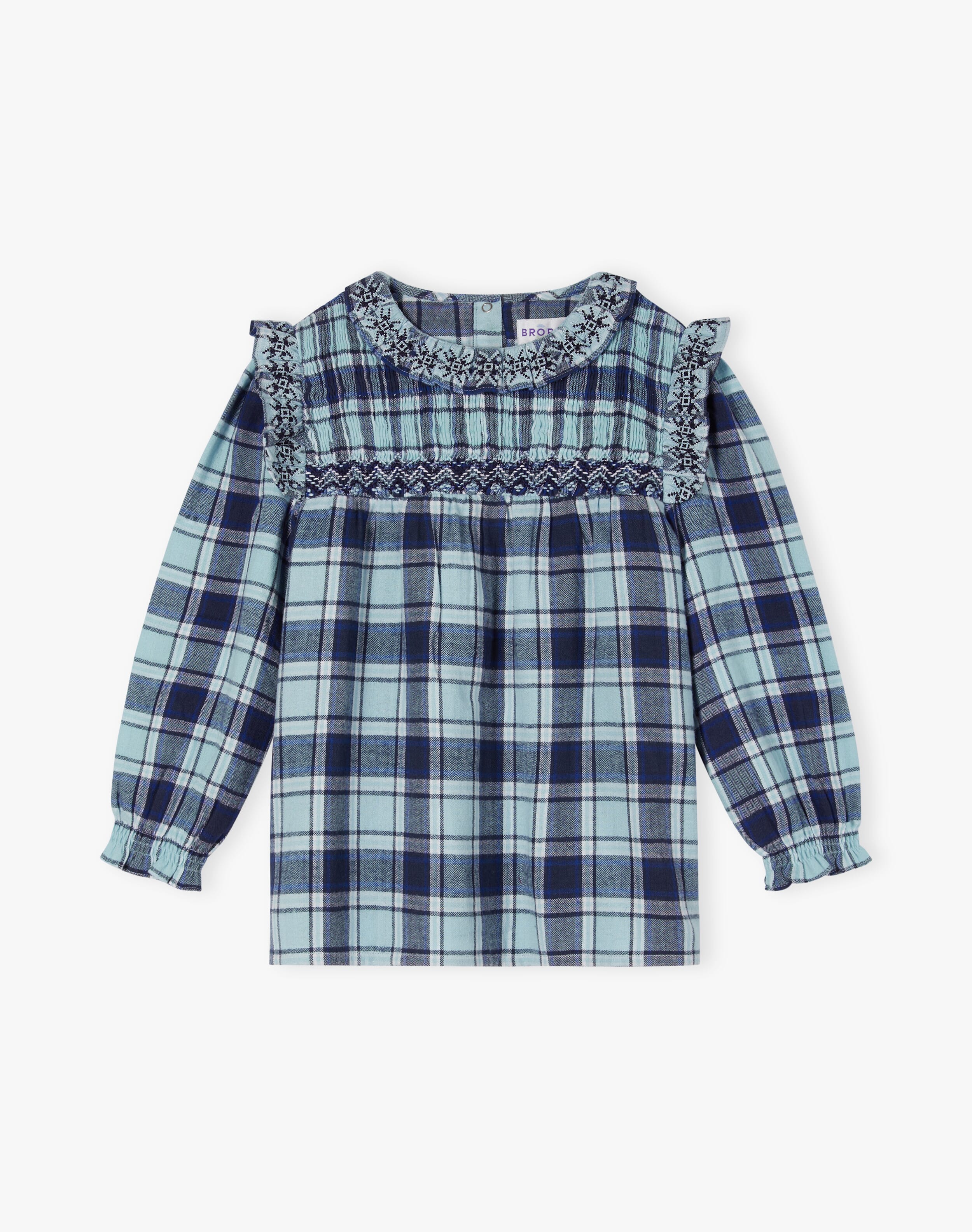 Brushed Cotton Check Blouse
