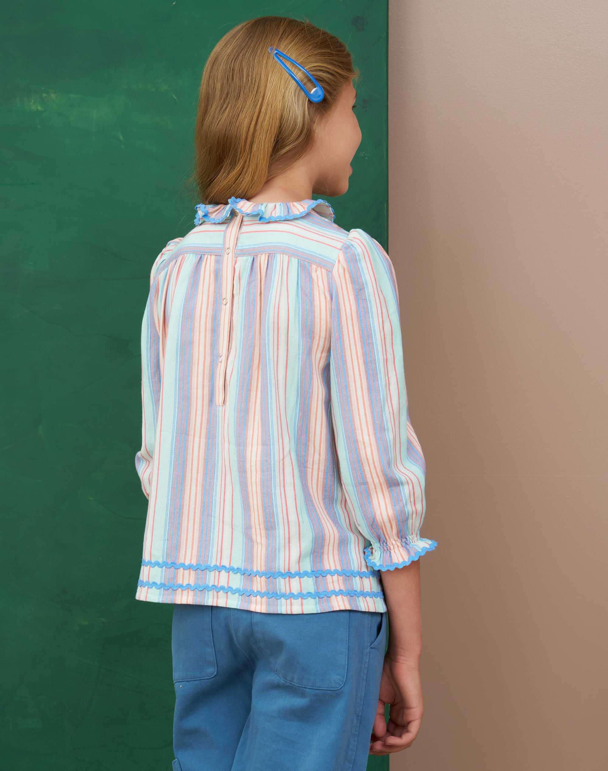 Cotton Stripe Blouse