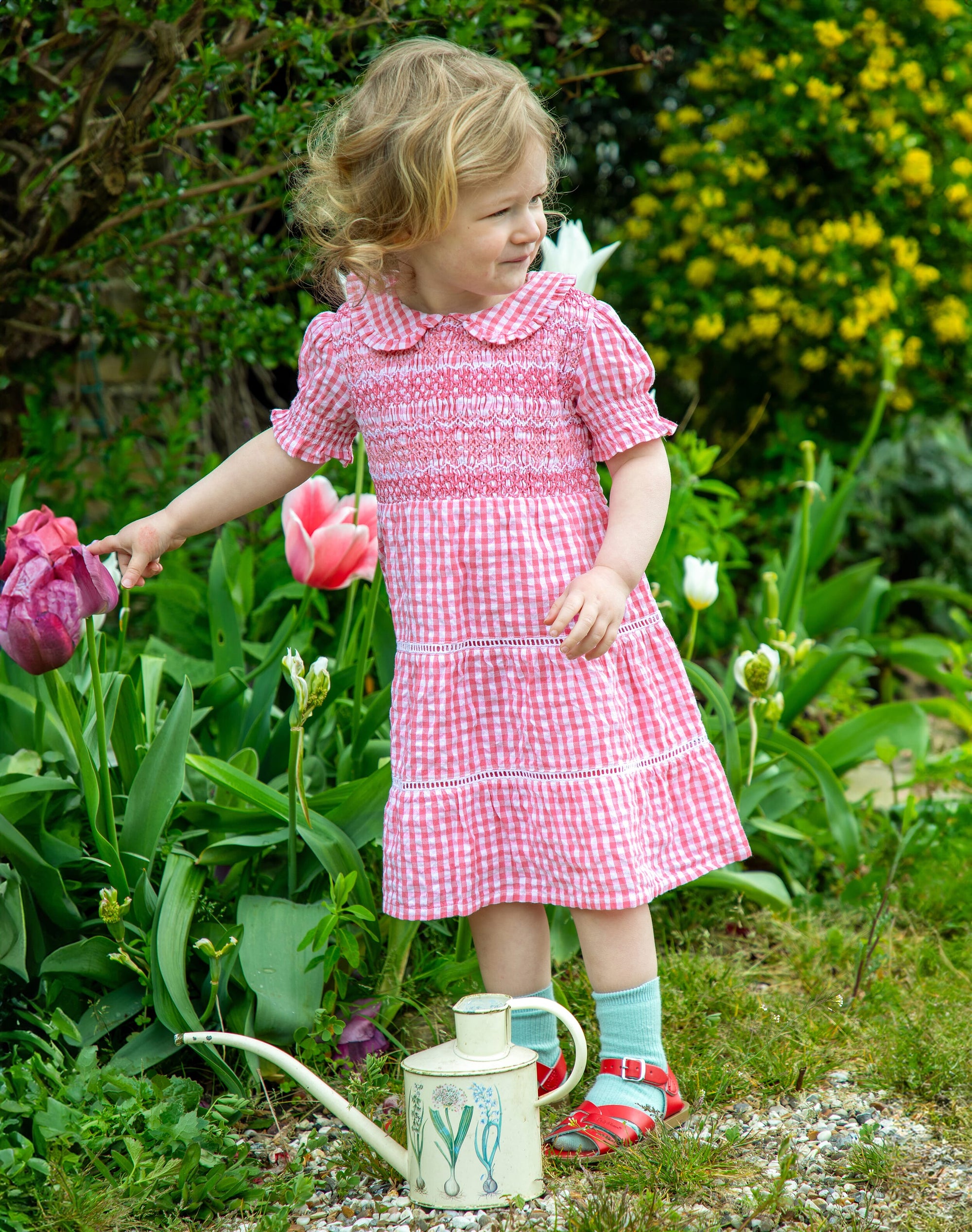 Cotton Gingham Dress