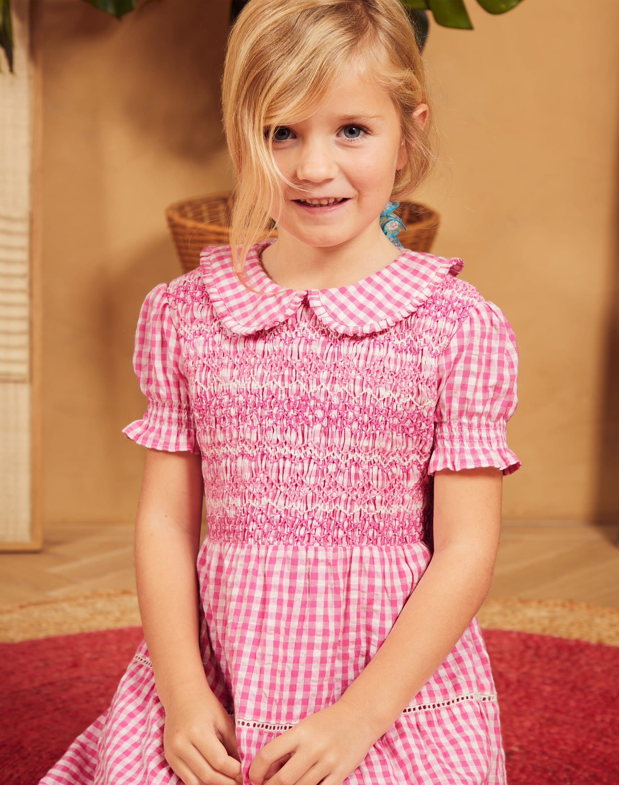 Cotton Gingham Dress