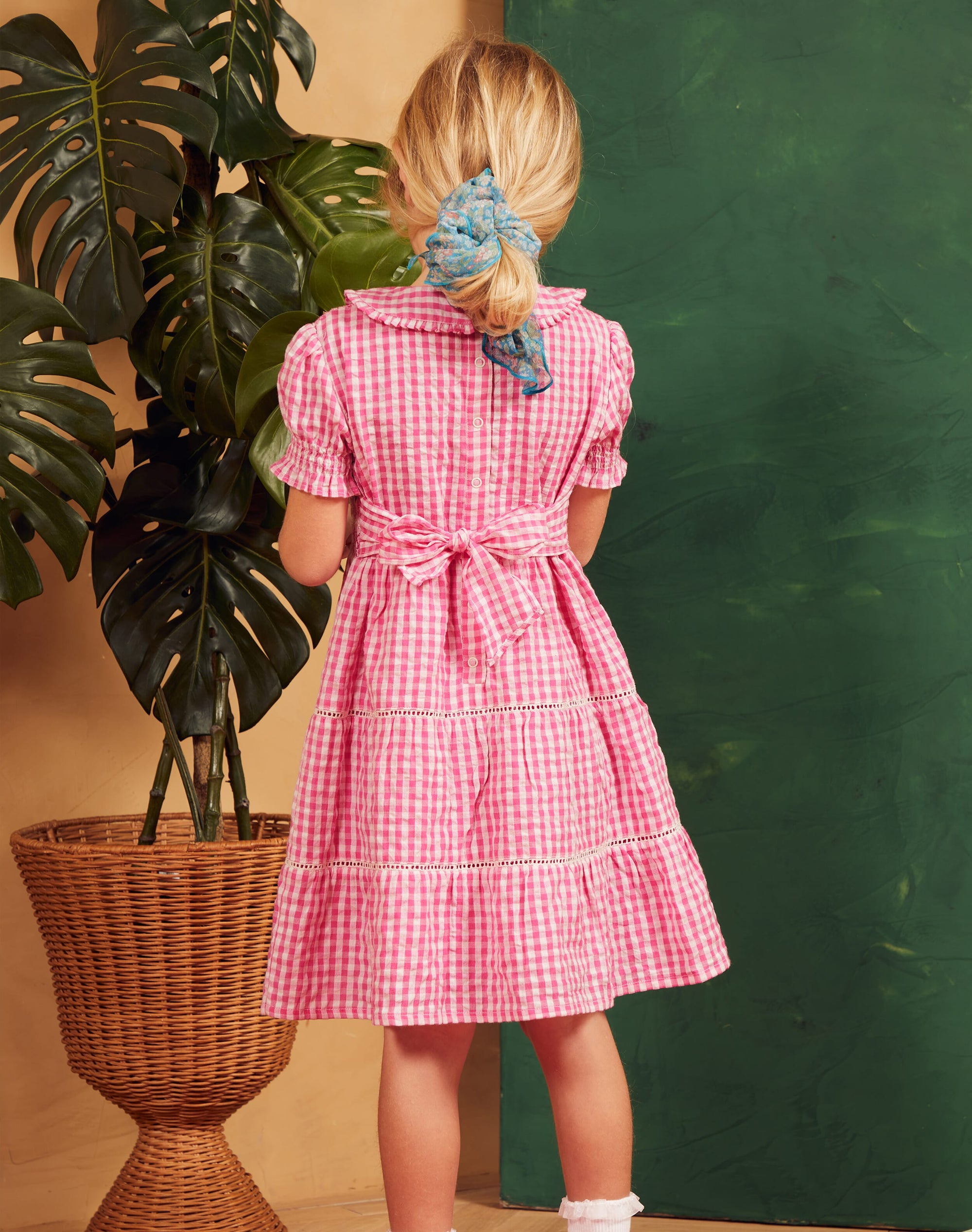 Cotton Gingham Dress