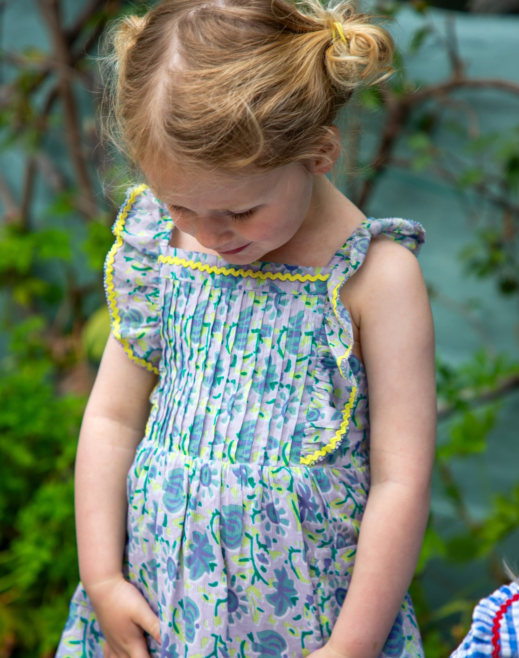 Organic Cotton Botanical Print Dress