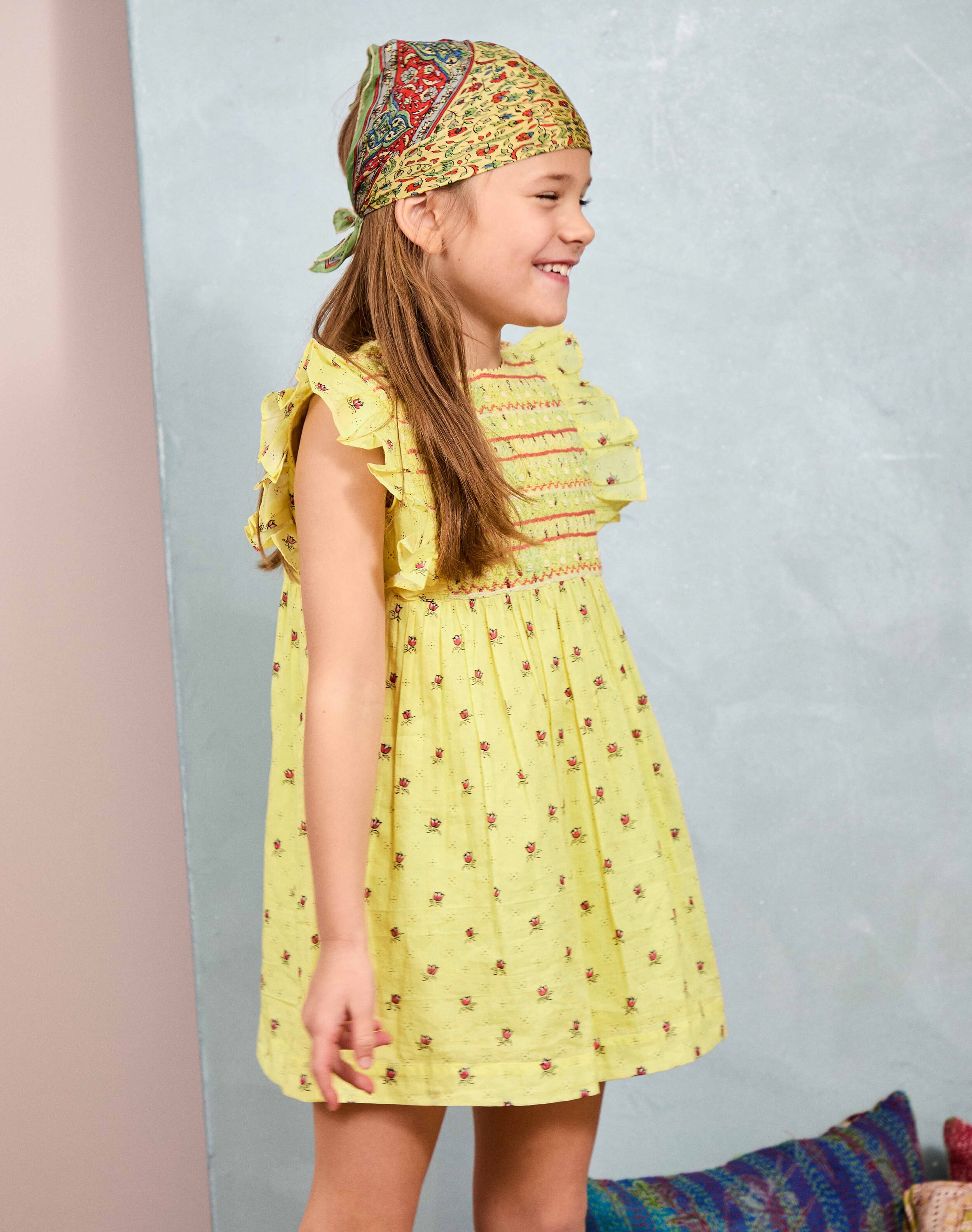 Organic Cotton Floral Print Dress