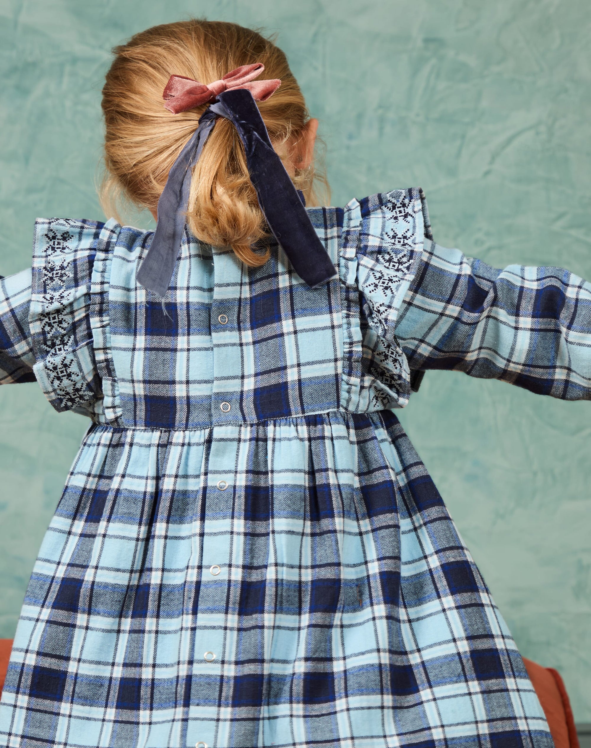 Brushed Cotton Check Dress