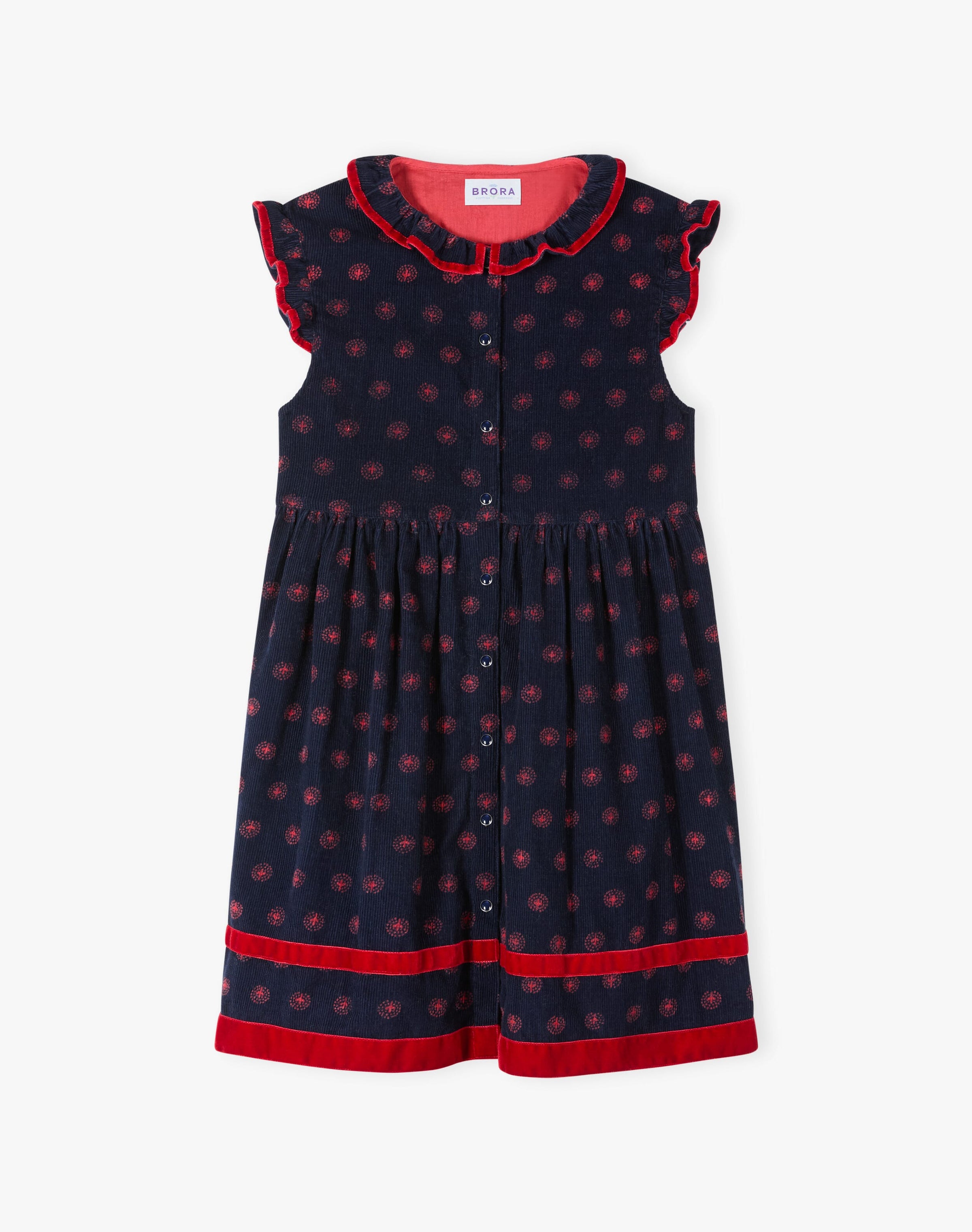 Organic Needlecord Smock Pinafore