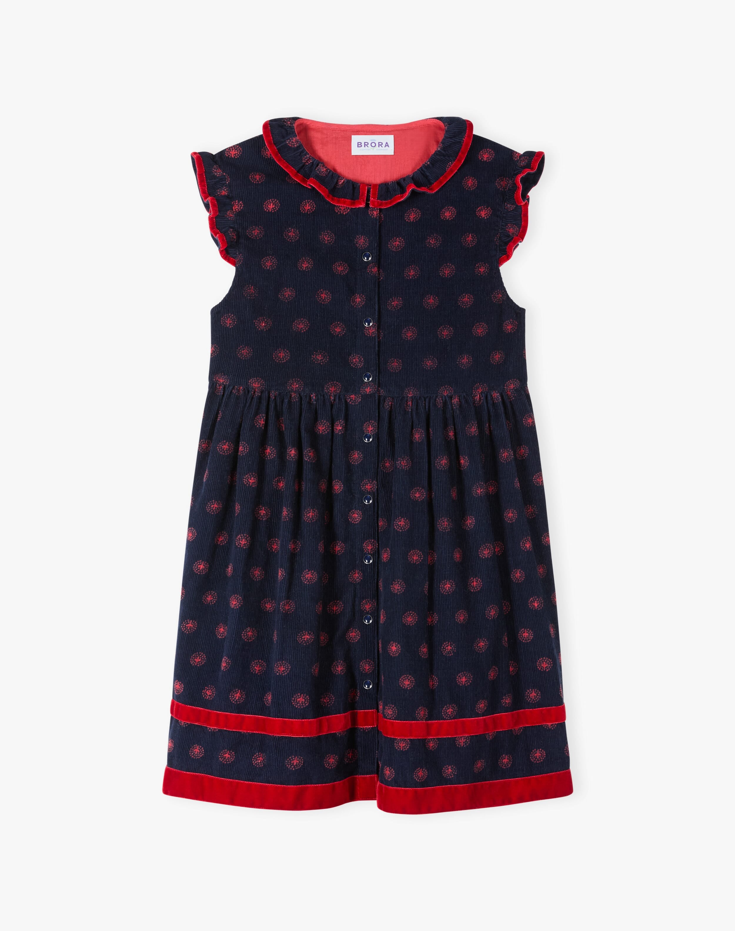 Organic Needlecord Smock Pinafore
