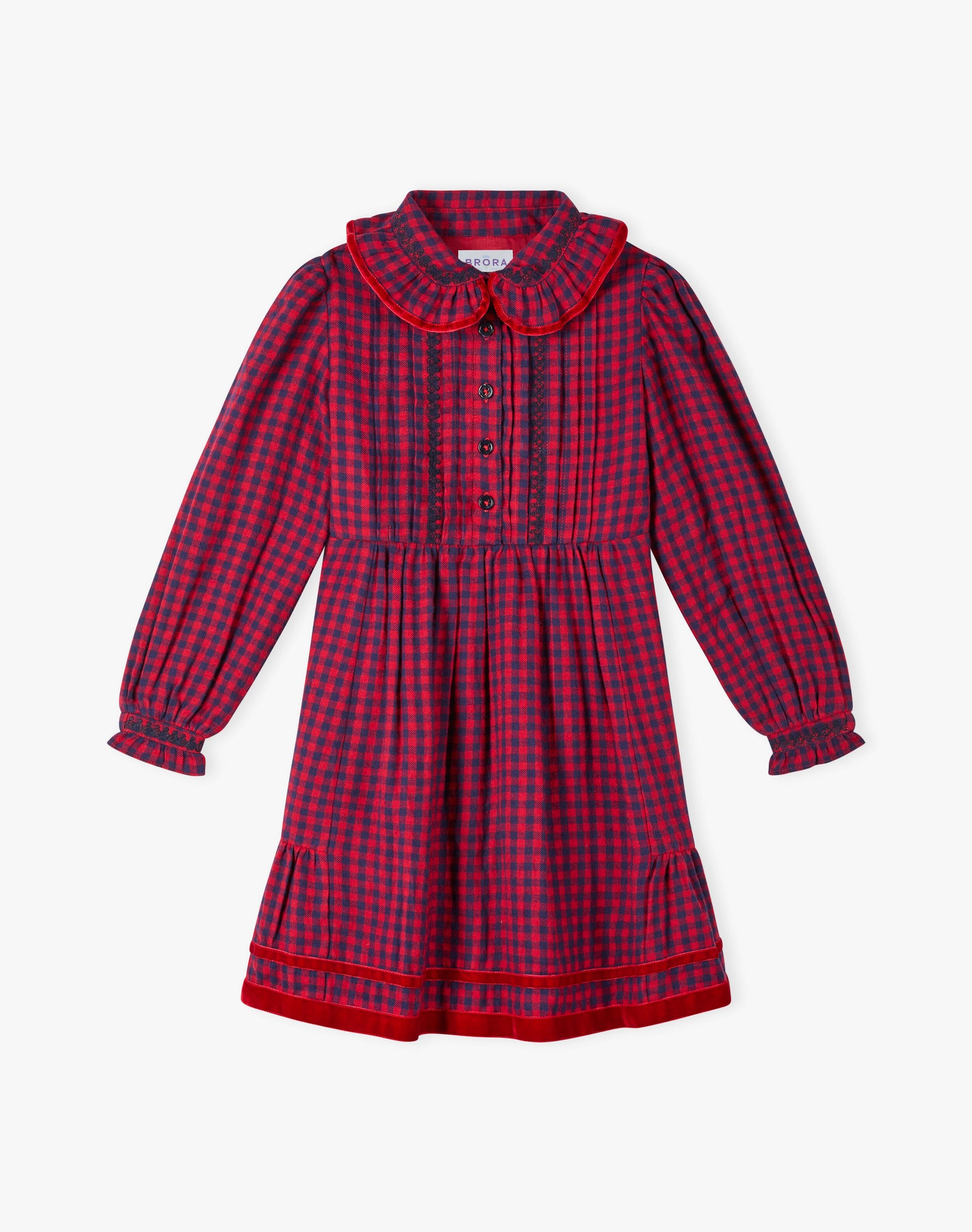 Brushed Cotton Gingham Dress