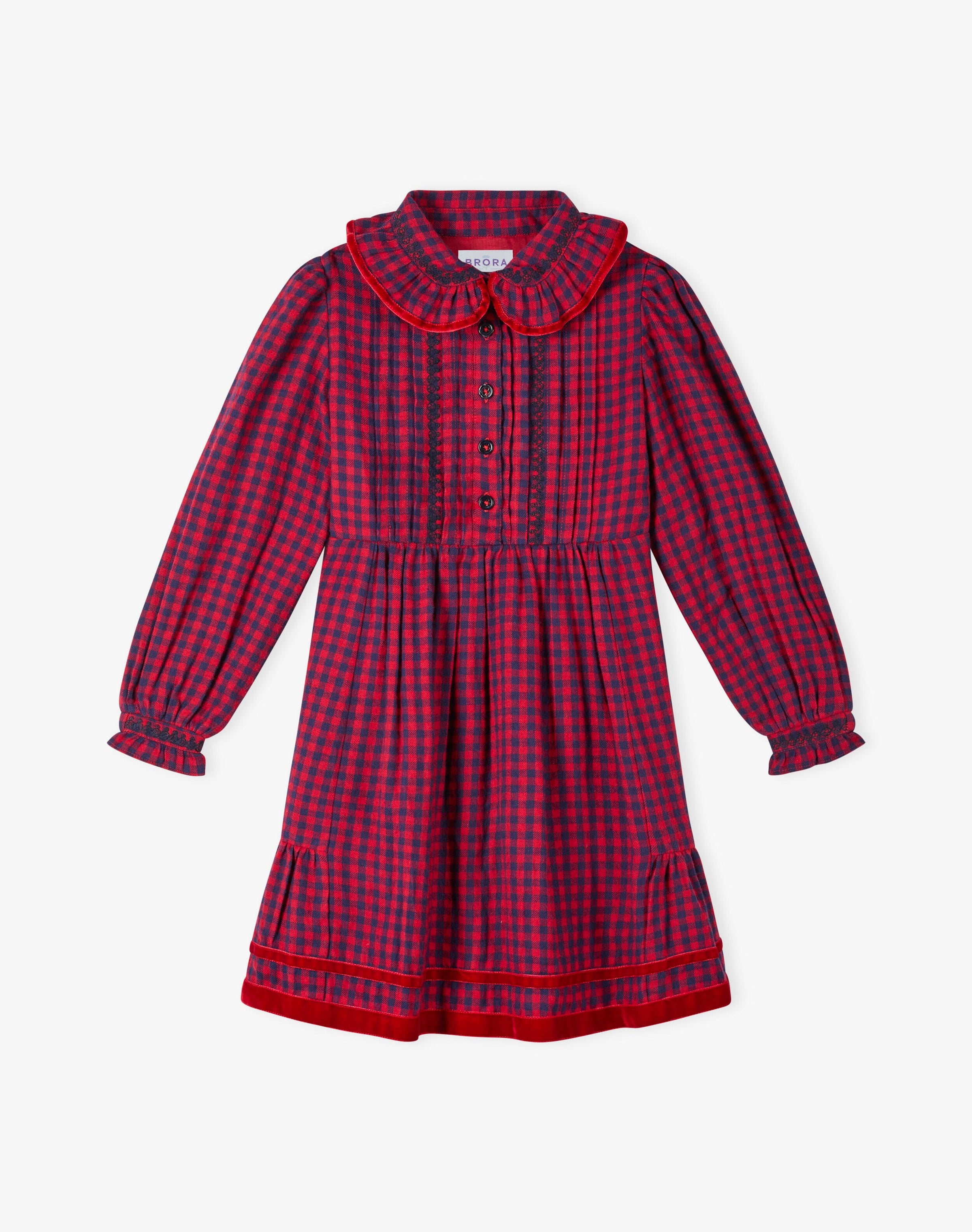 Brushed Cotton Gingham Dress