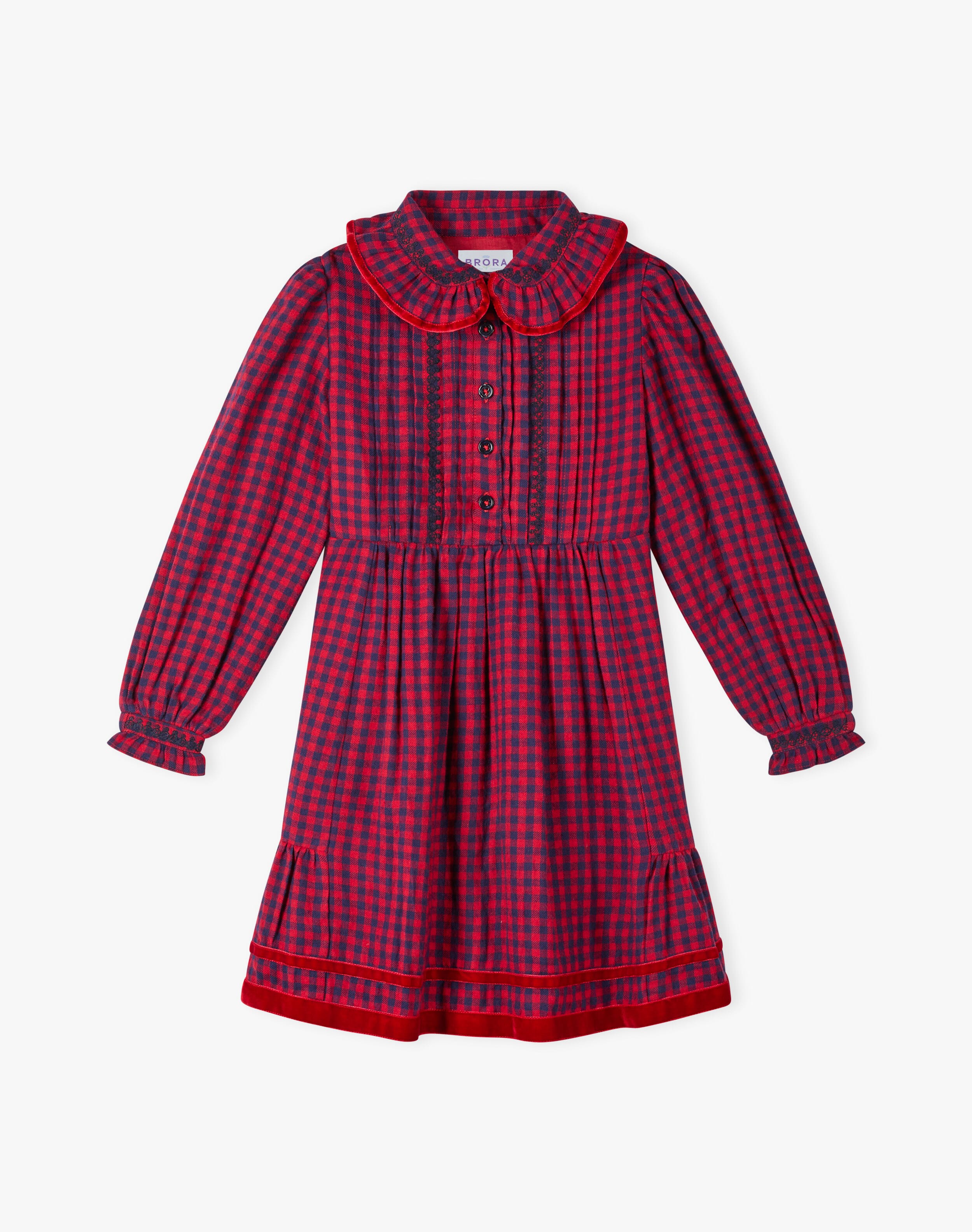 Brushed Cotton Gingham Dress