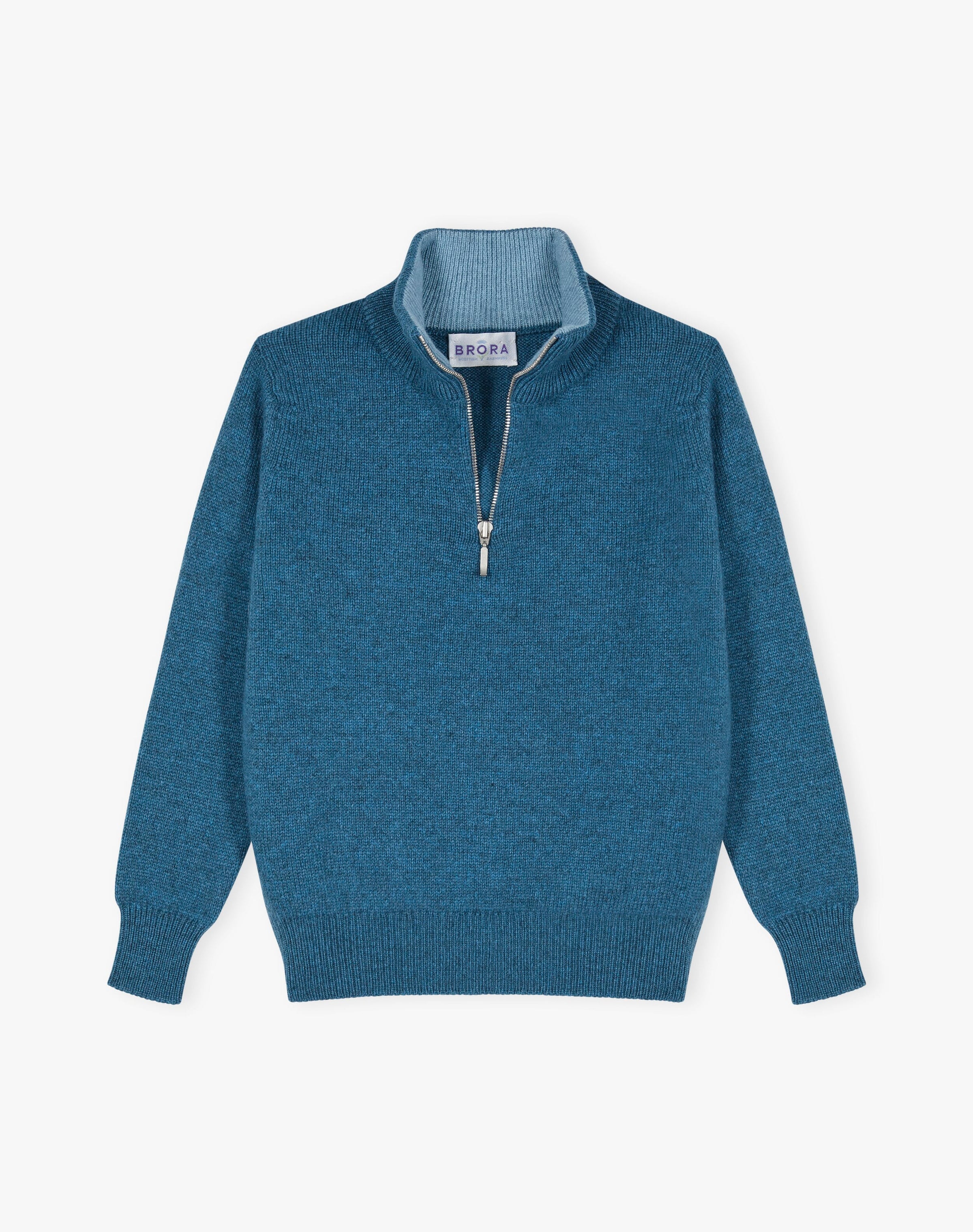 Cashmere Zip Turtle Neck