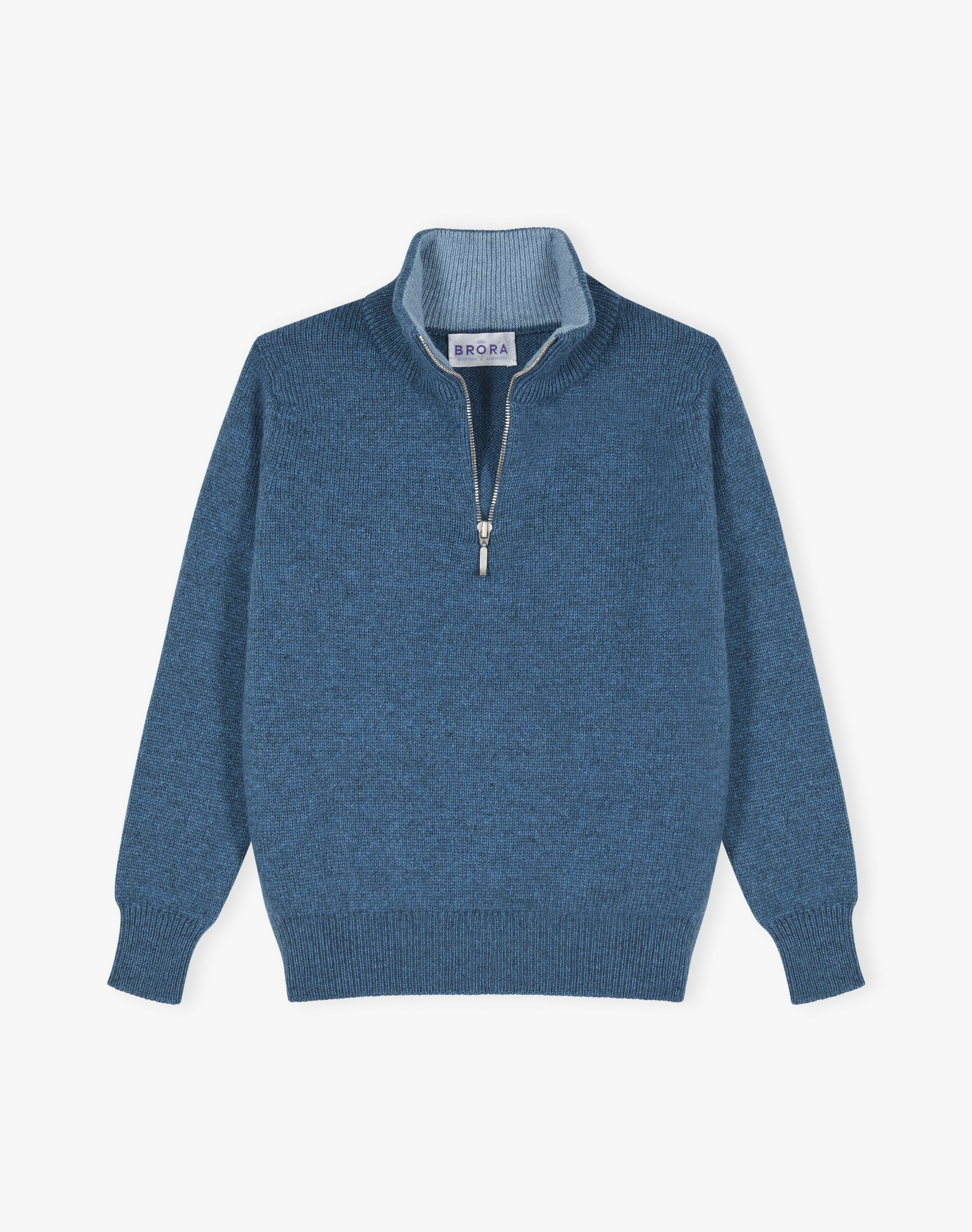 Cashmere Zip Turtle Neck
