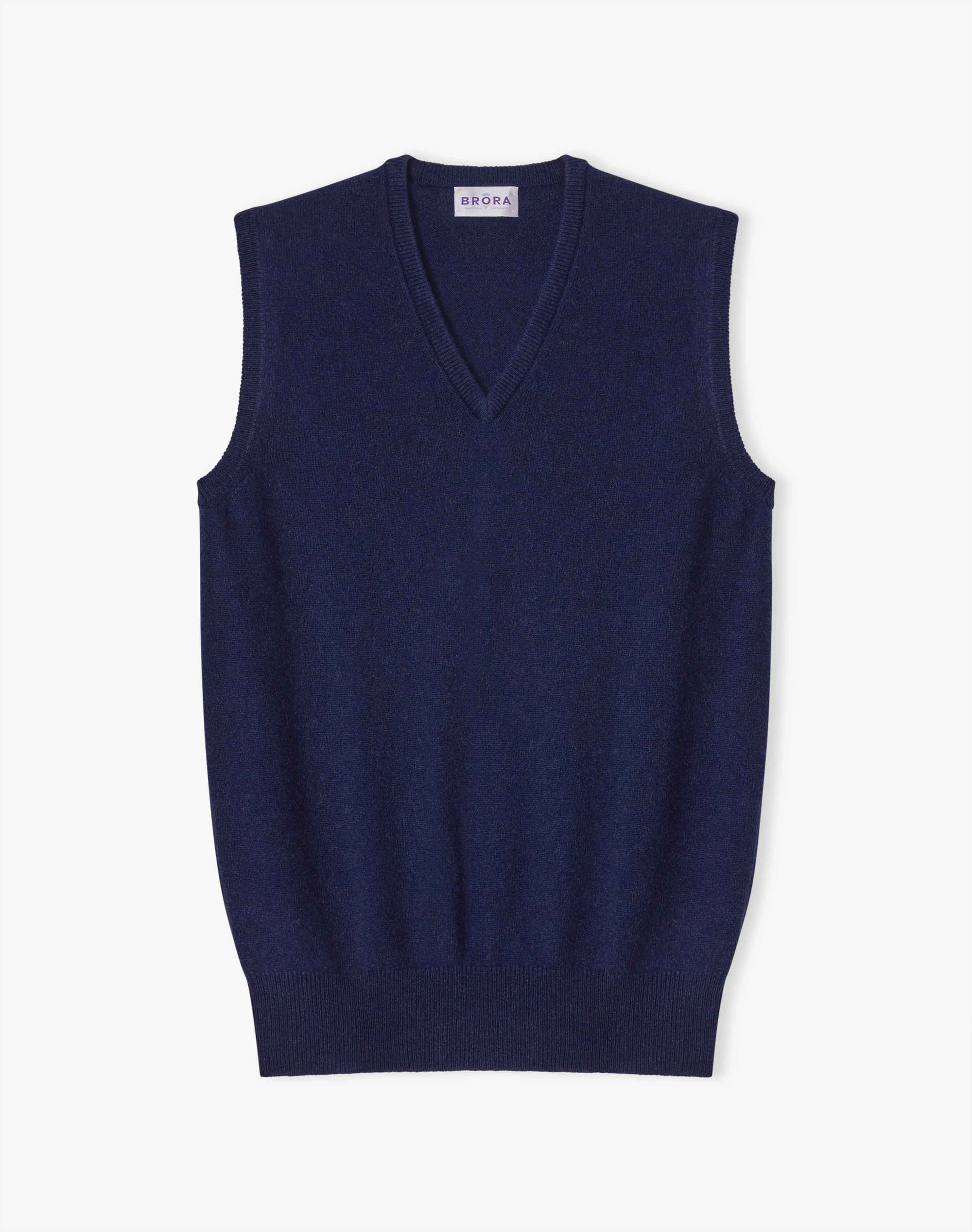 Cashmere Sleeveless V Neck Jumper
