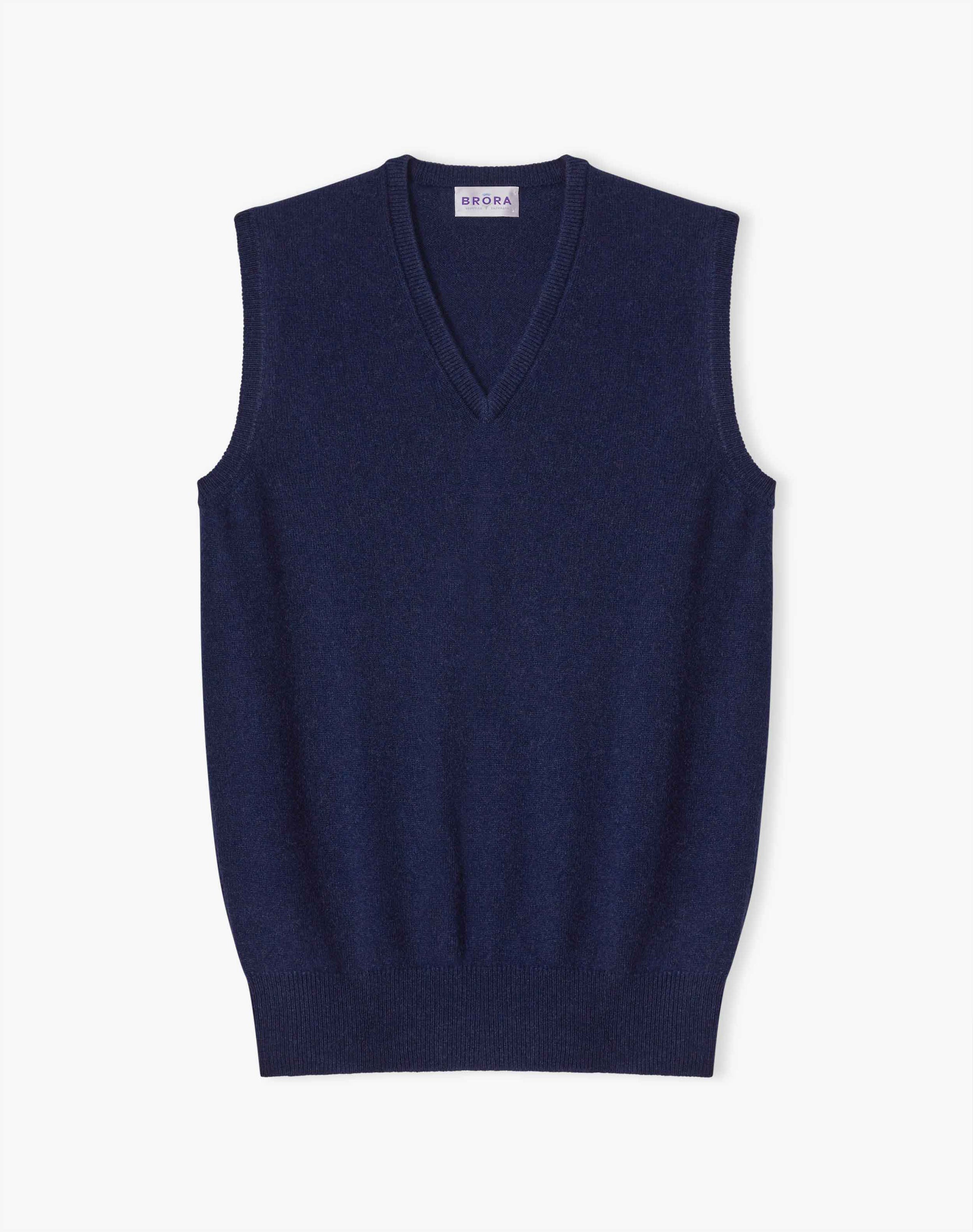 Cashmere Sleeveless V Neck Jumper