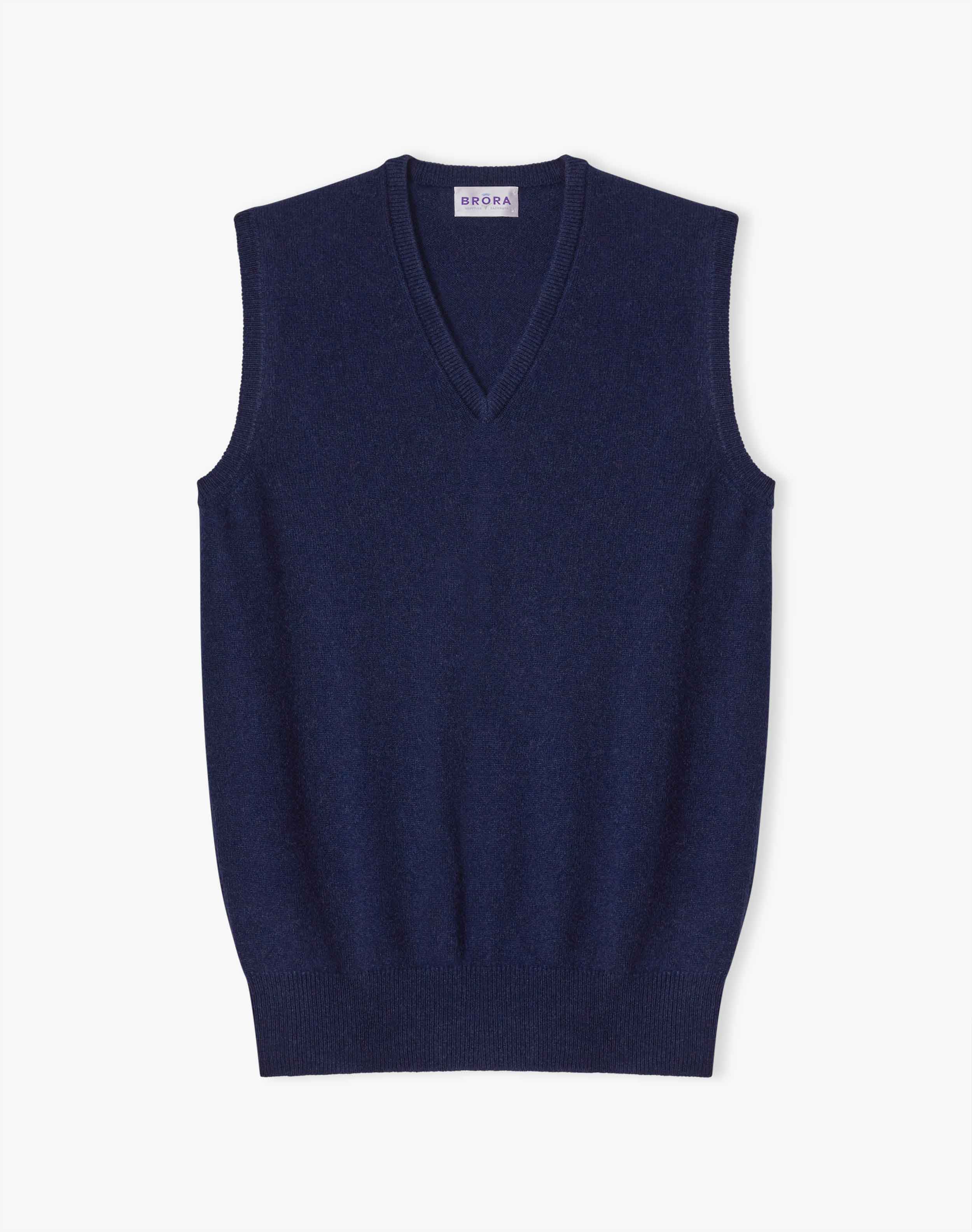 Cashmere Sleeveless V Neck Jumper