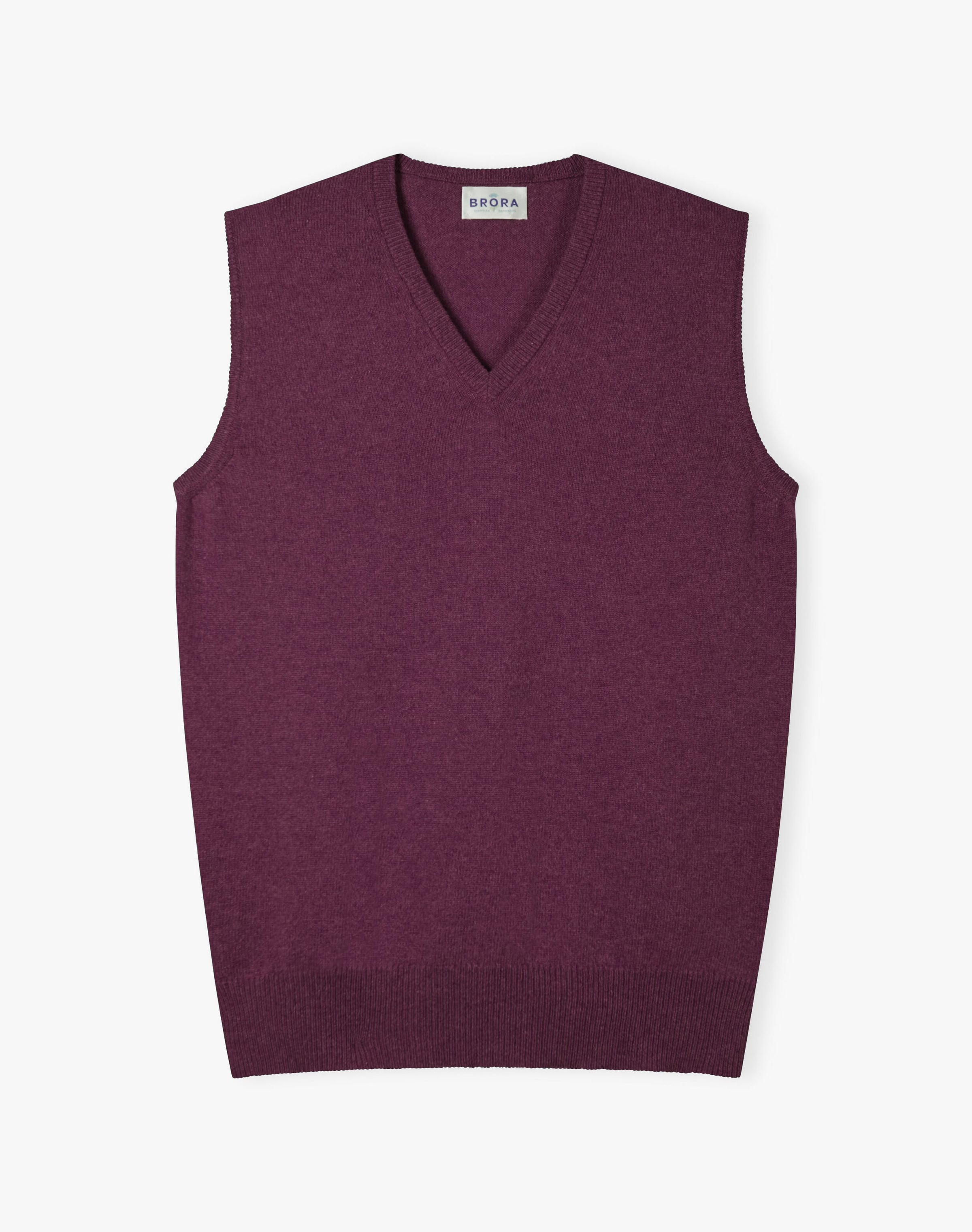 Cashmere Sleeveless V Neck Jumper