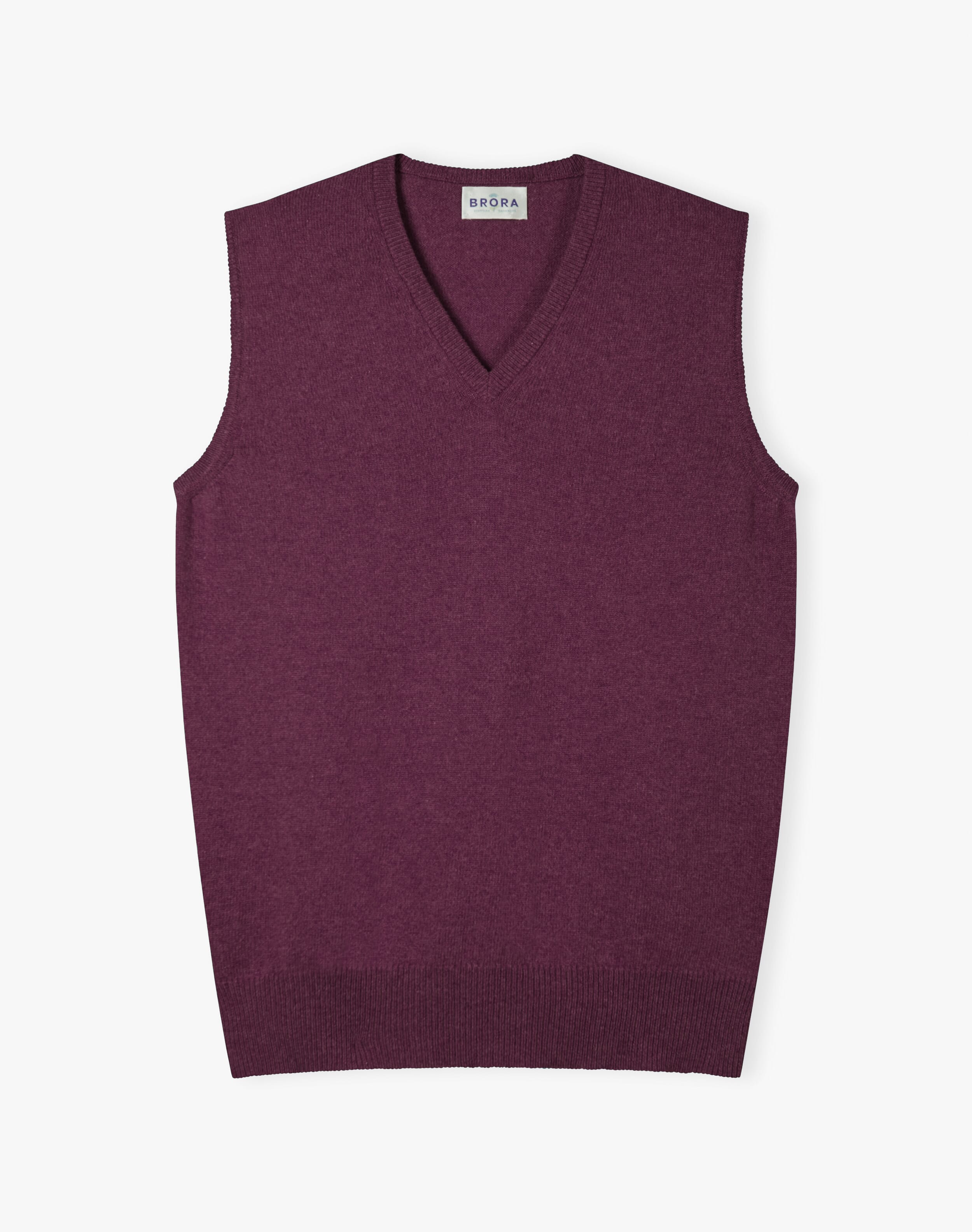 Cashmere Sleeveless V Neck Jumper