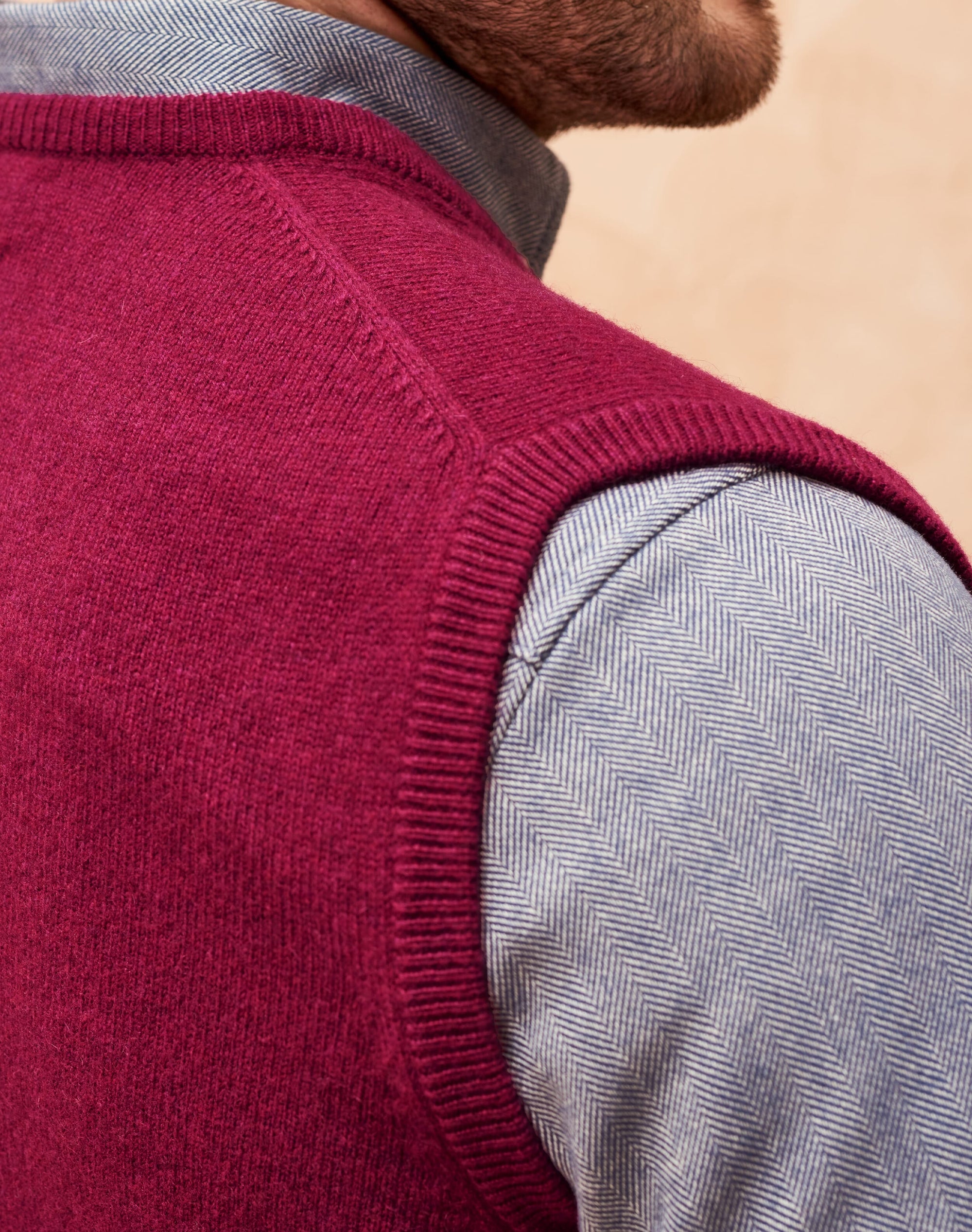 Cashmere Sleeveless V Neck Jumper