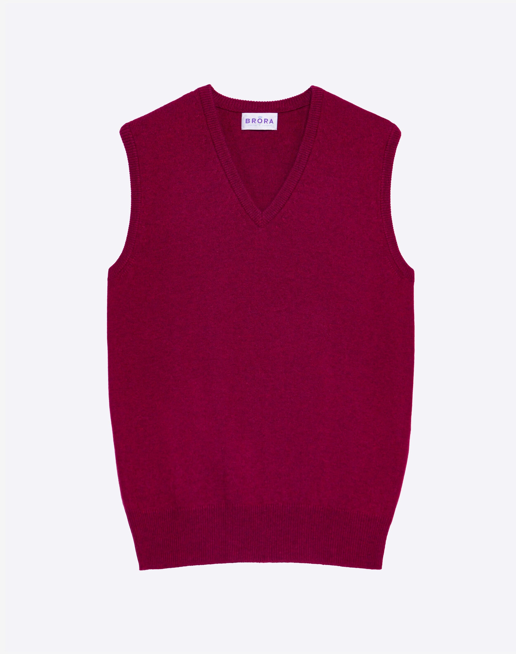 Cashmere Sleeveless V Neck Jumper