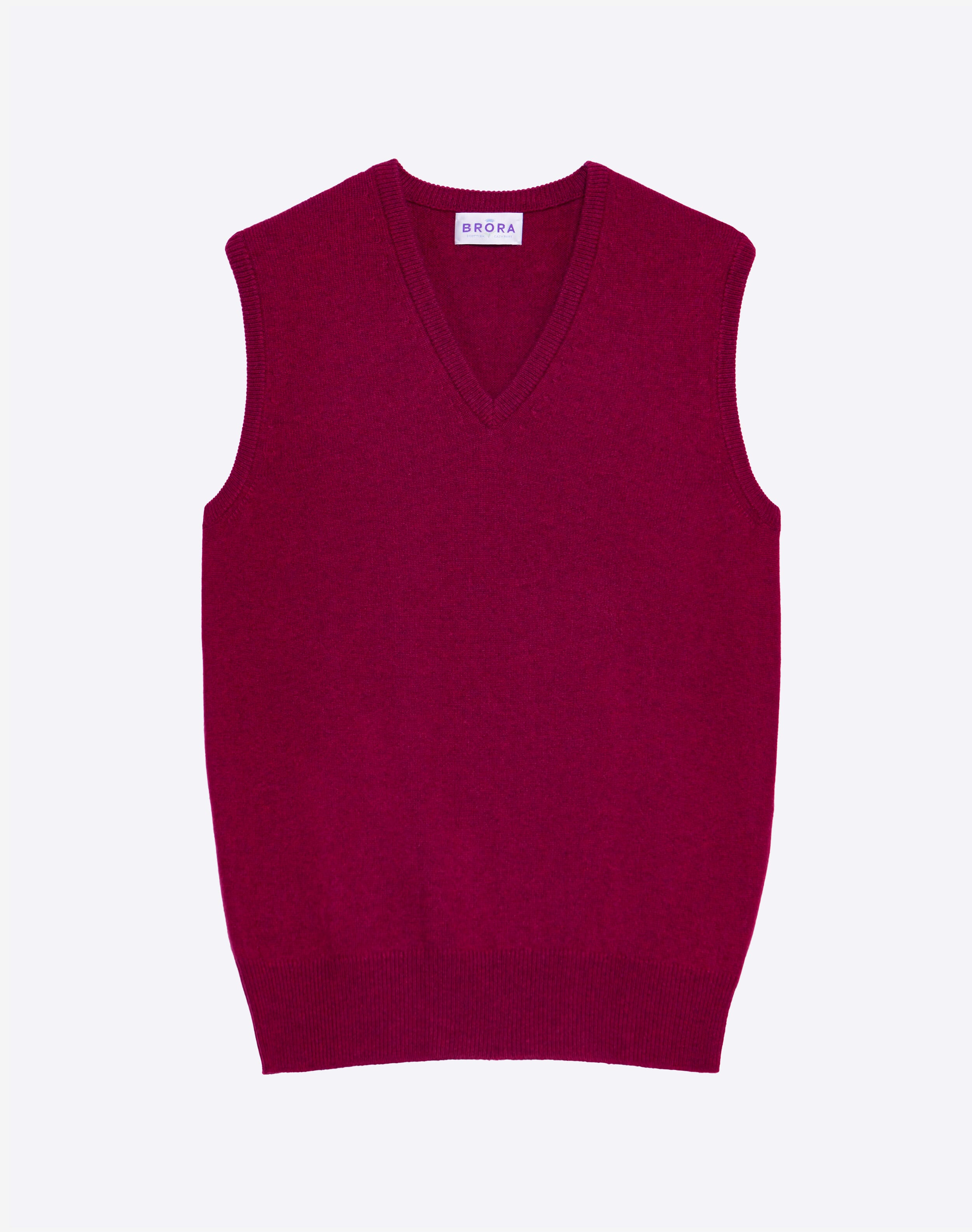 Cashmere Sleeveless V Neck Jumper