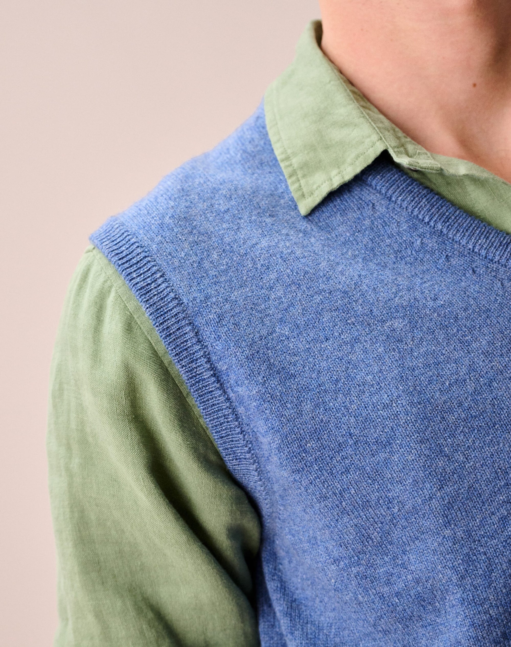 Cashmere Sleeveless V Neck Jumper