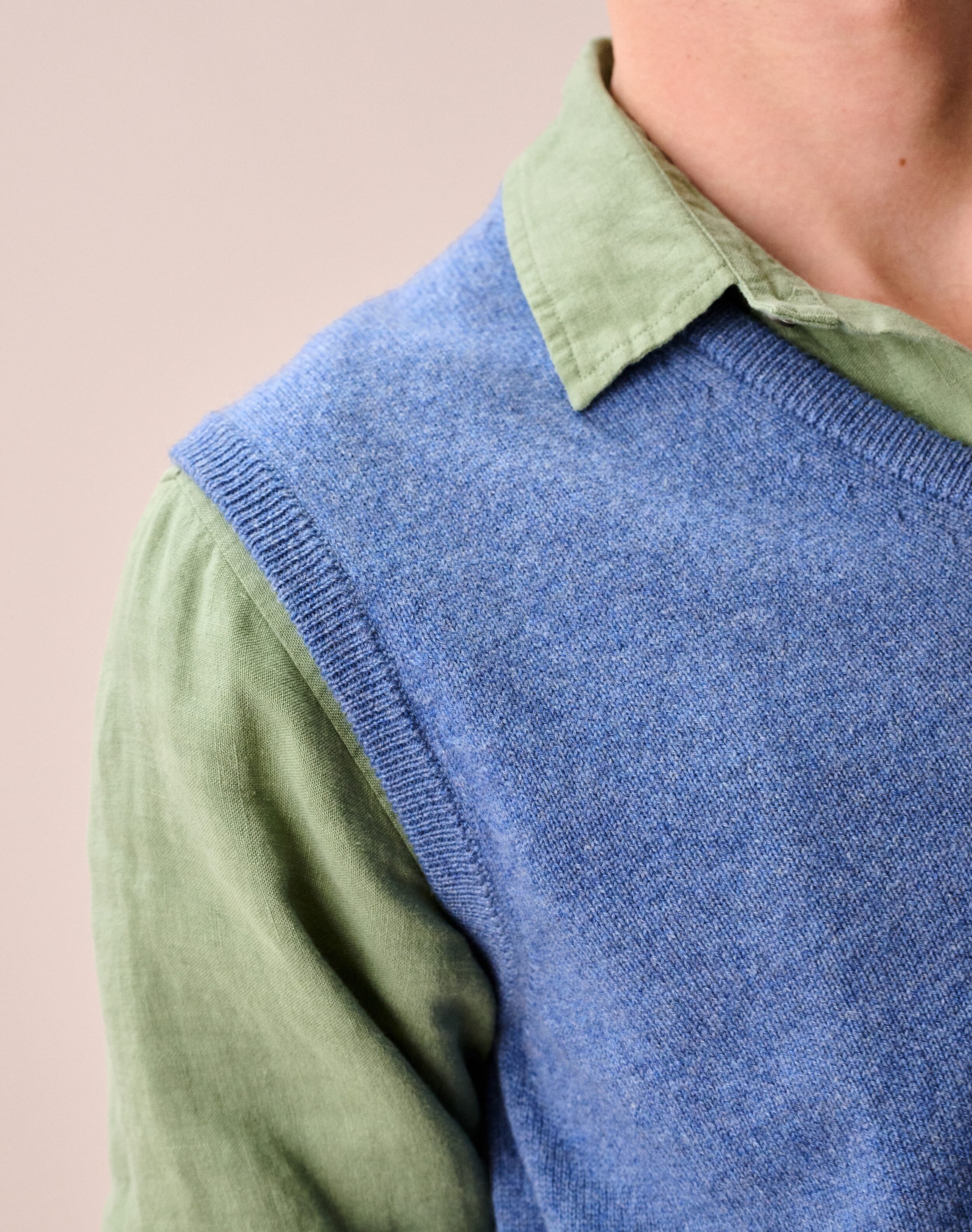 Cashmere Sleeveless V Neck Jumper