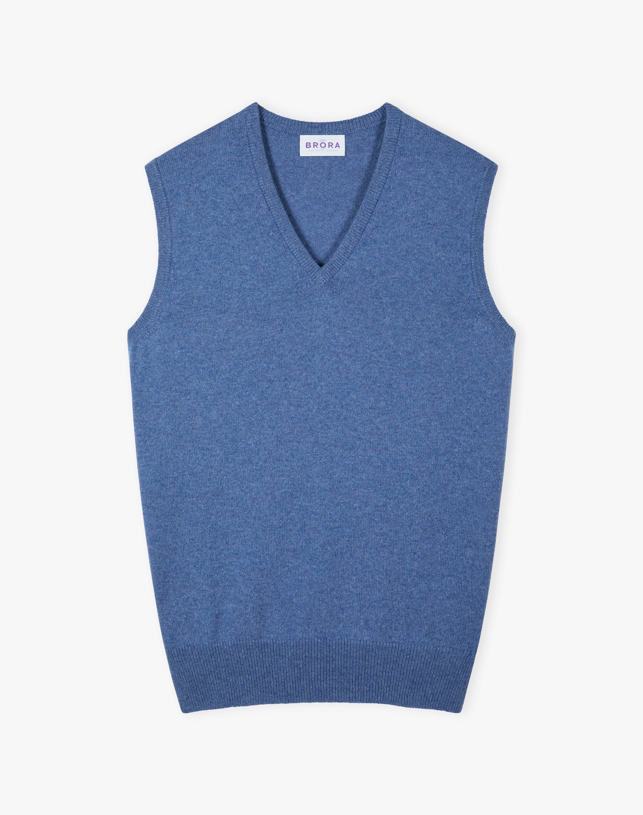 Cashmere Sleeveless V Neck Jumper