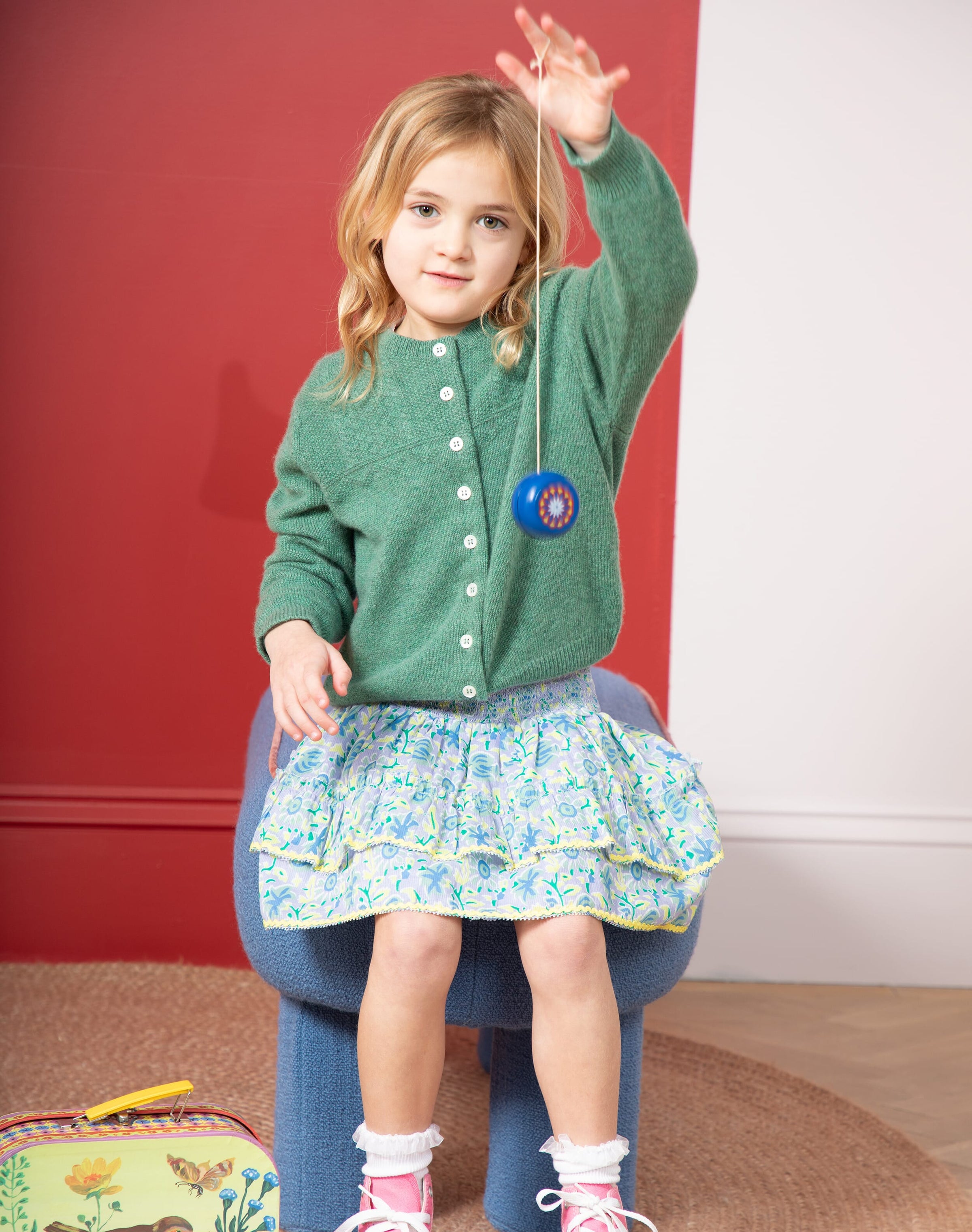 Organic Cotton Botanical Print Skirt