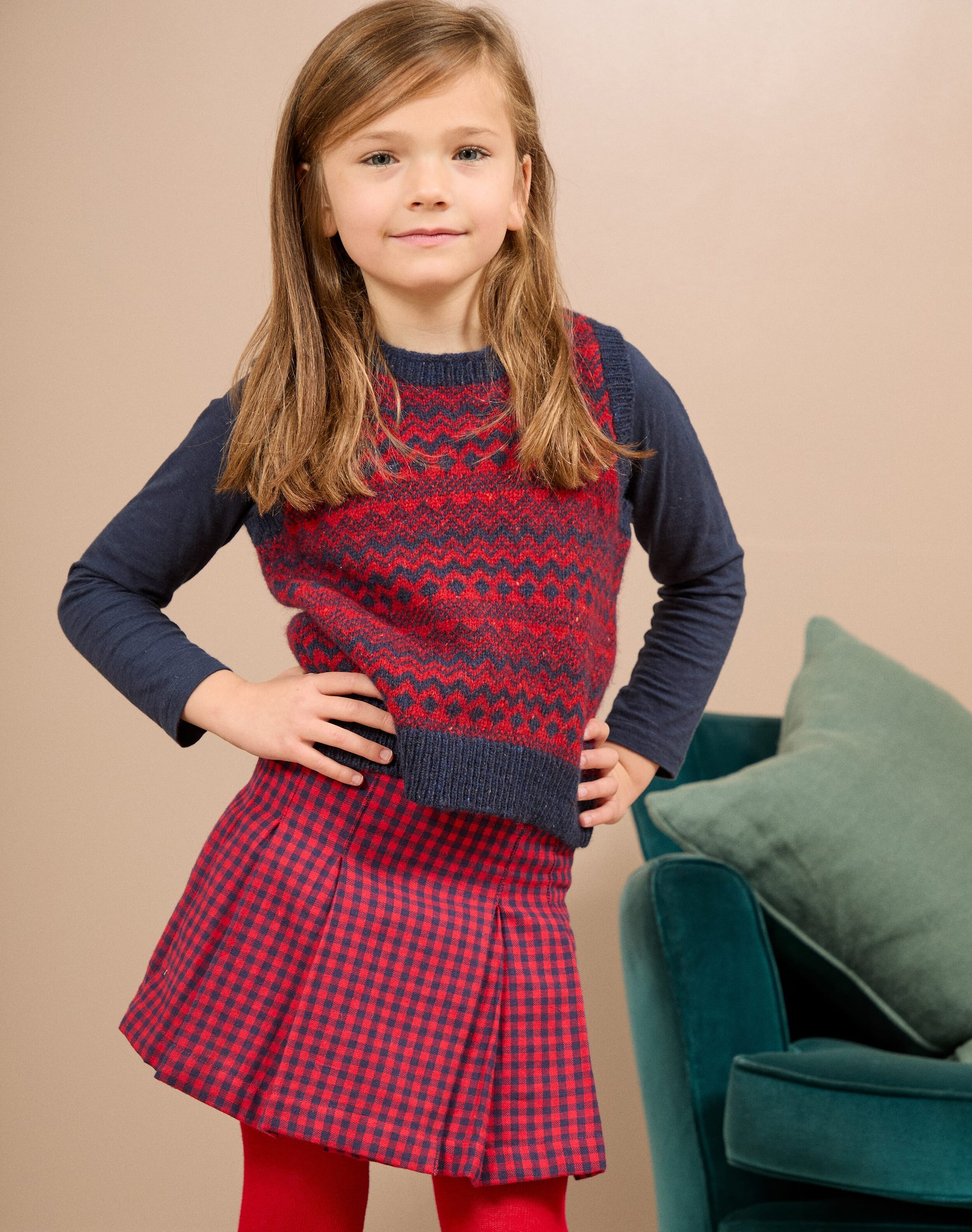 Brushed Cotton Gingham Kilt