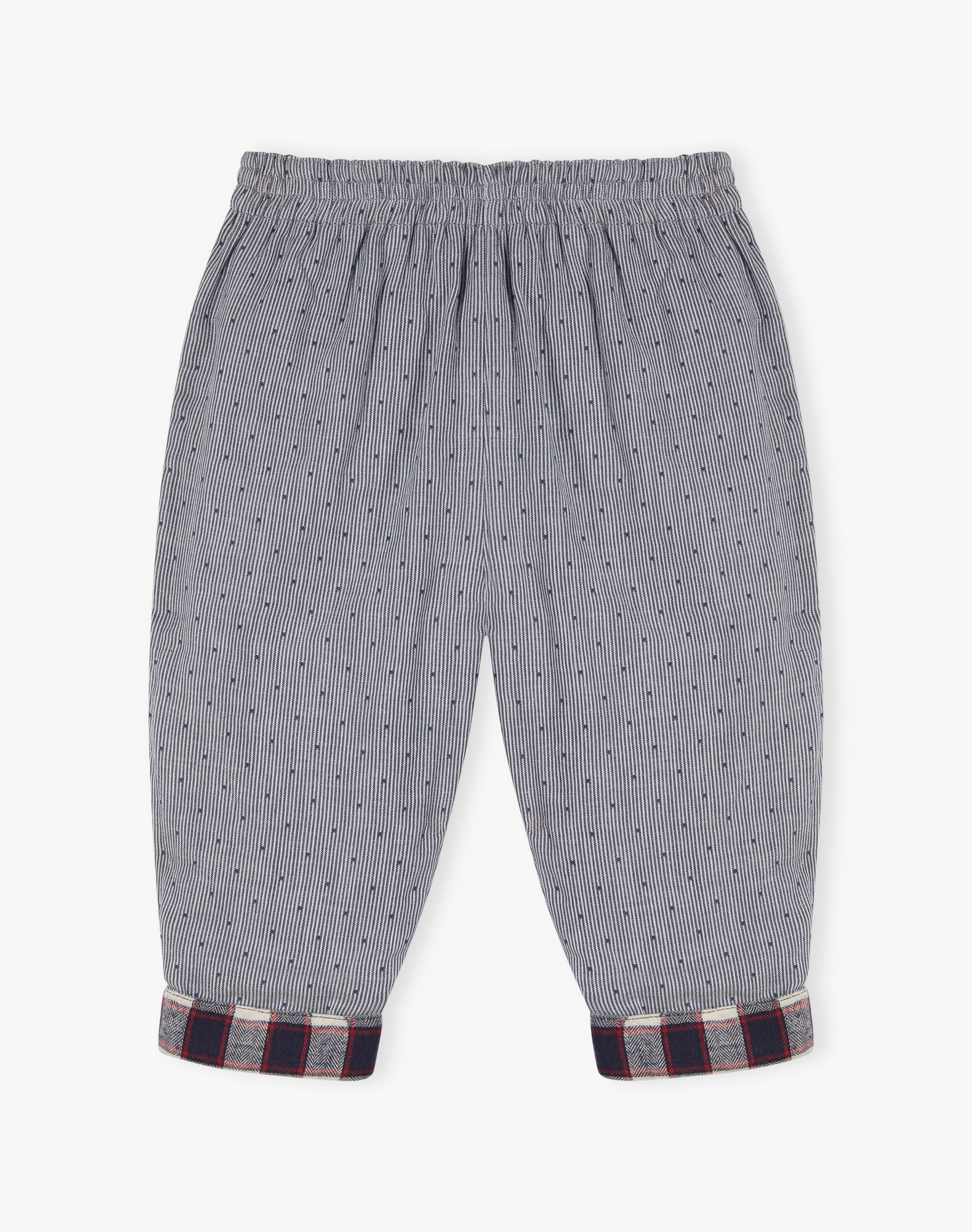 Brushed Cotton Check Trousers