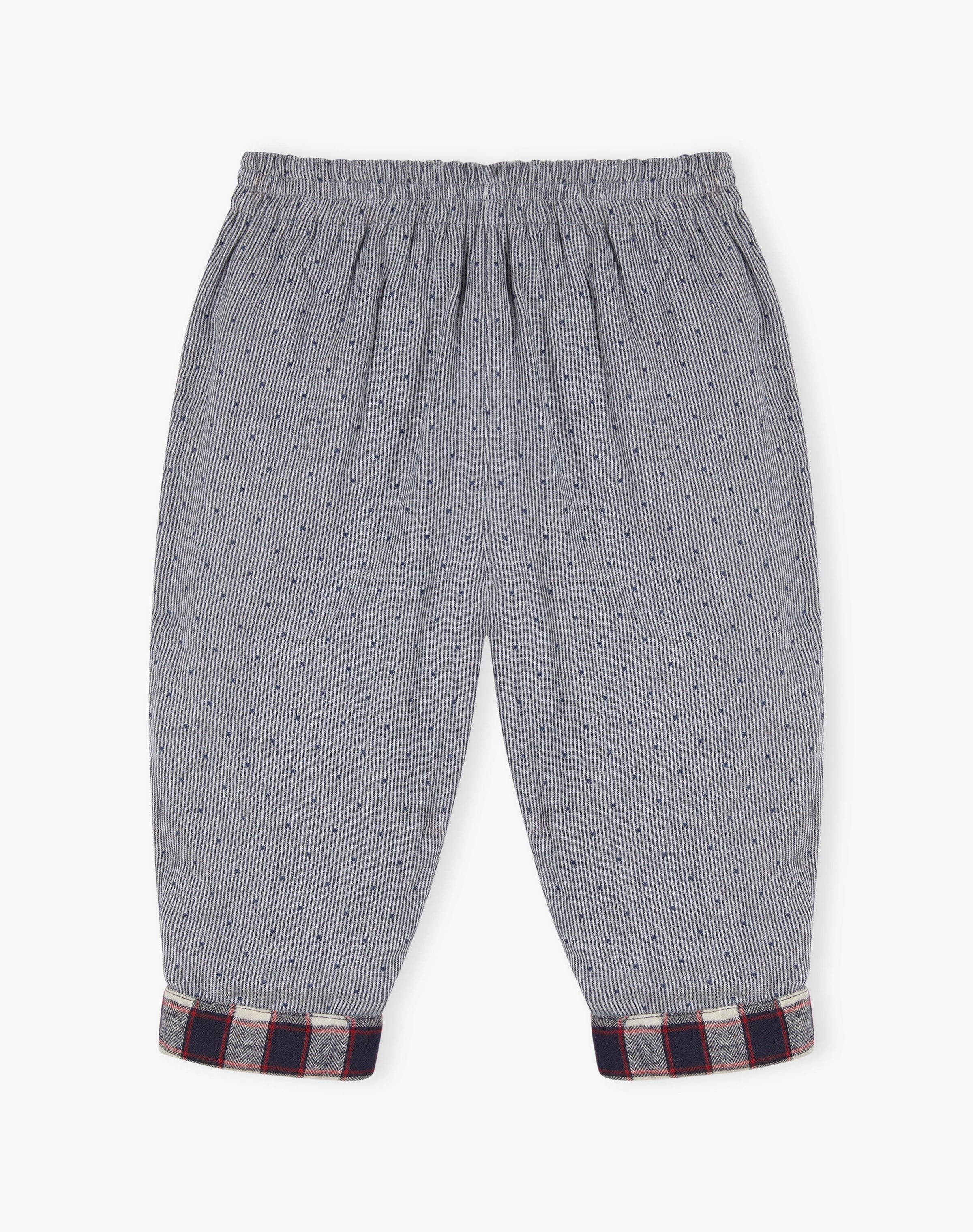 Brushed Cotton Check Trousers