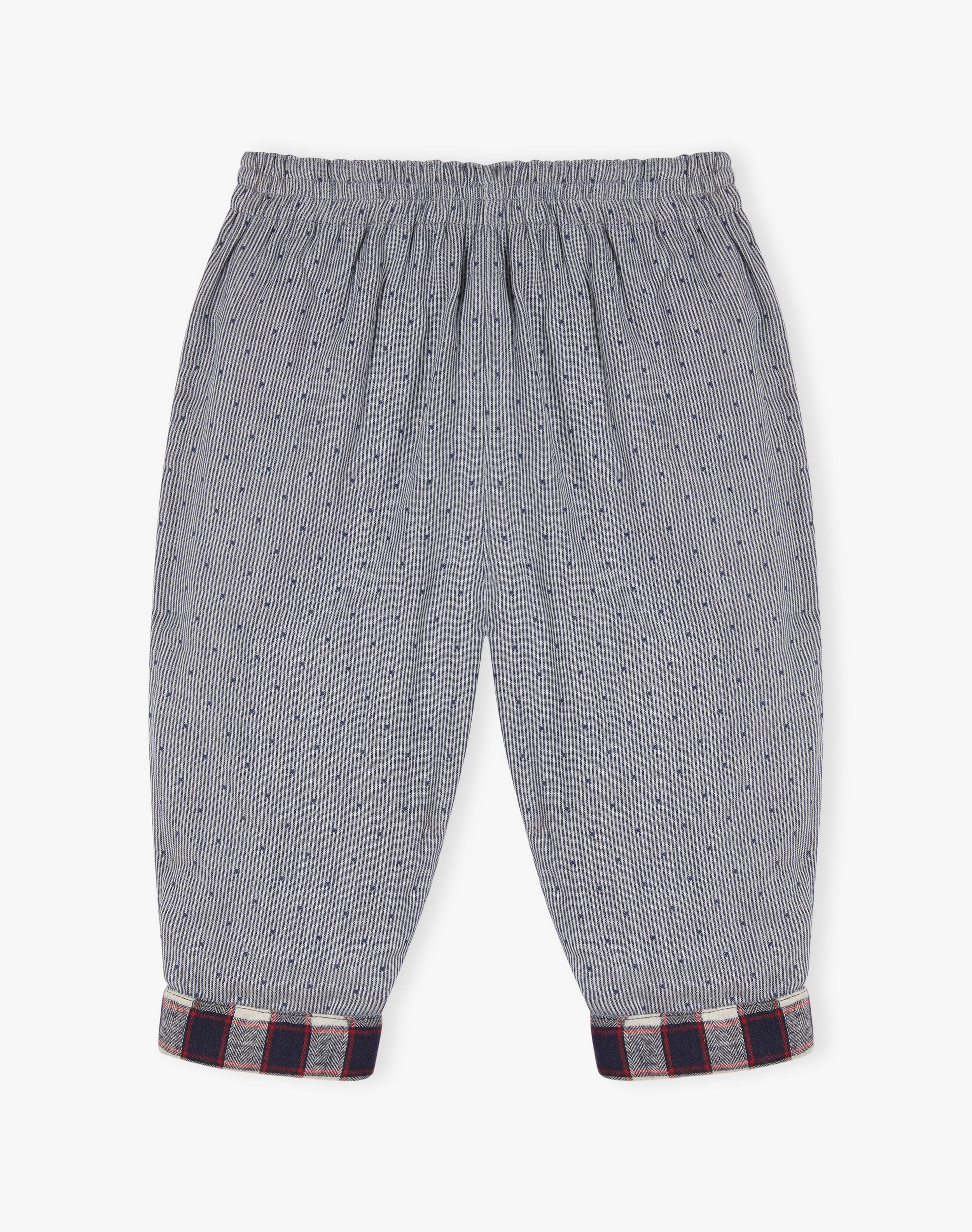 Brushed Cotton Check Trousers