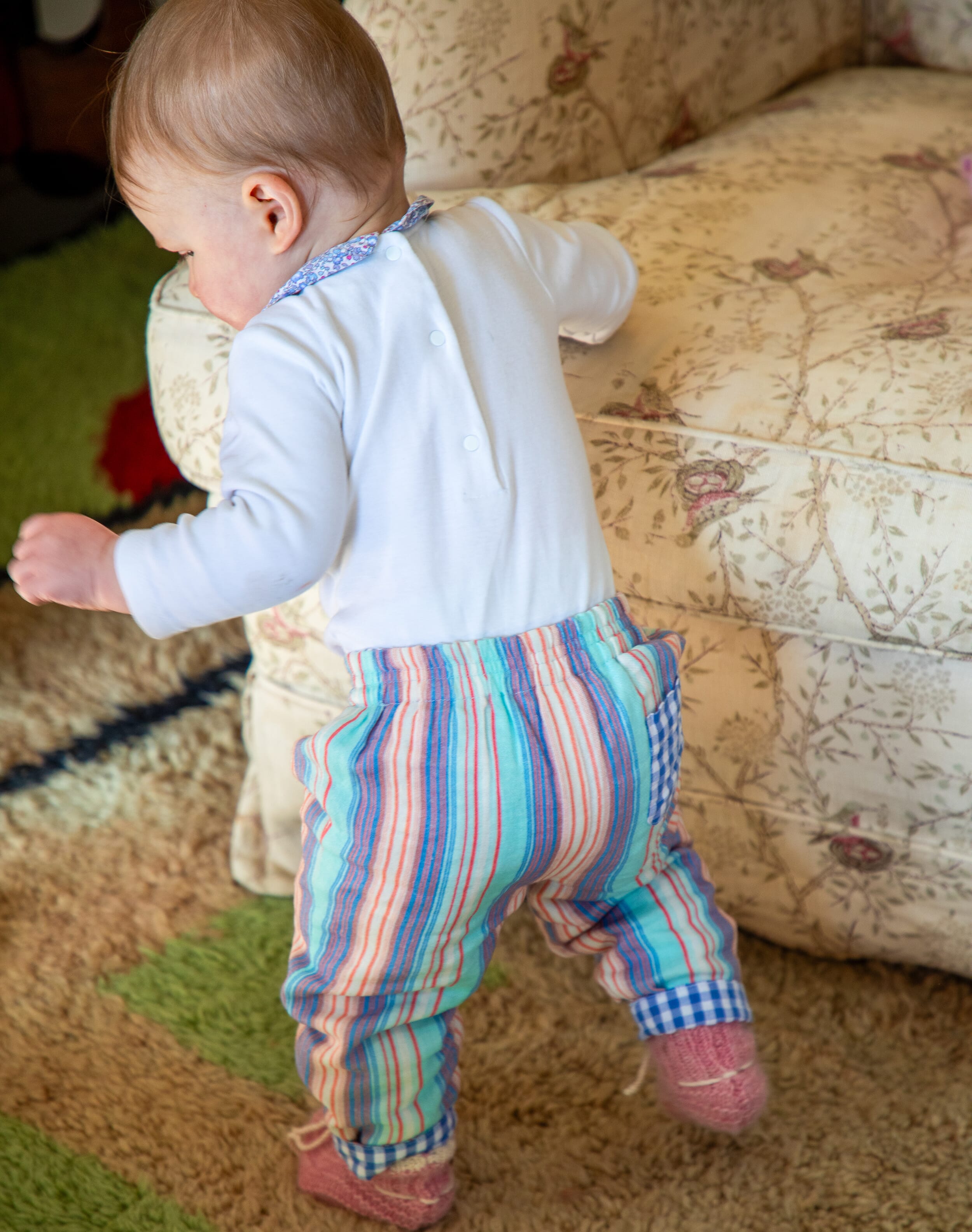Cotton Stripe Trousers