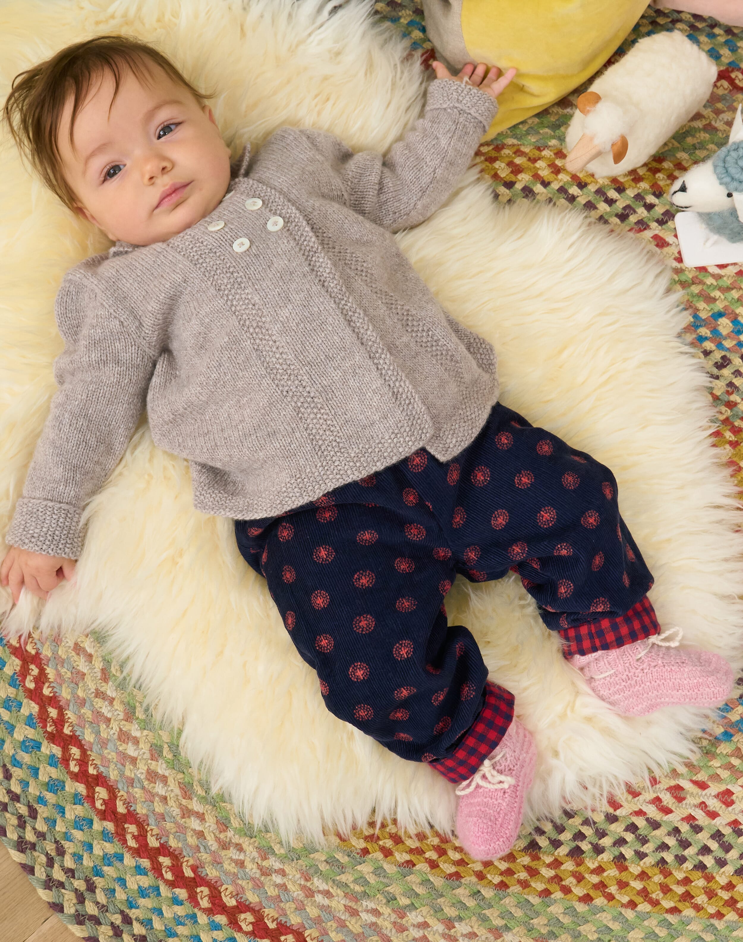Organic Needlecord Baby Trousers