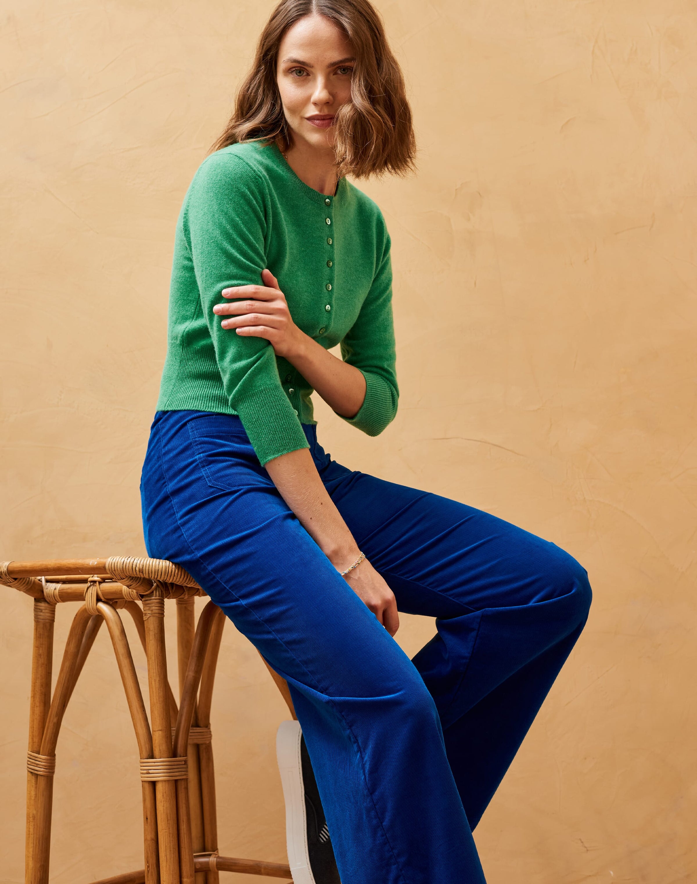 Cashmere Cropped Cardigan