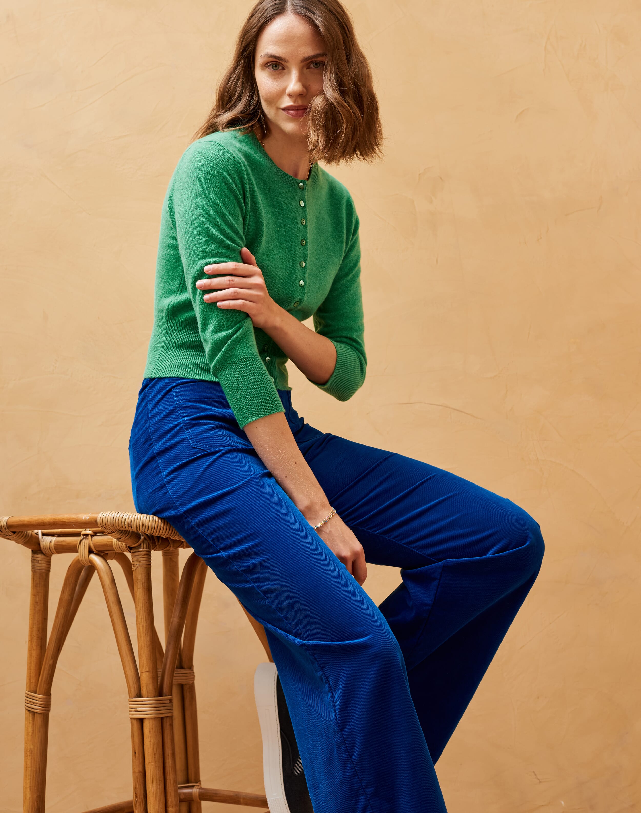 Cashmere Cropped Cardigan